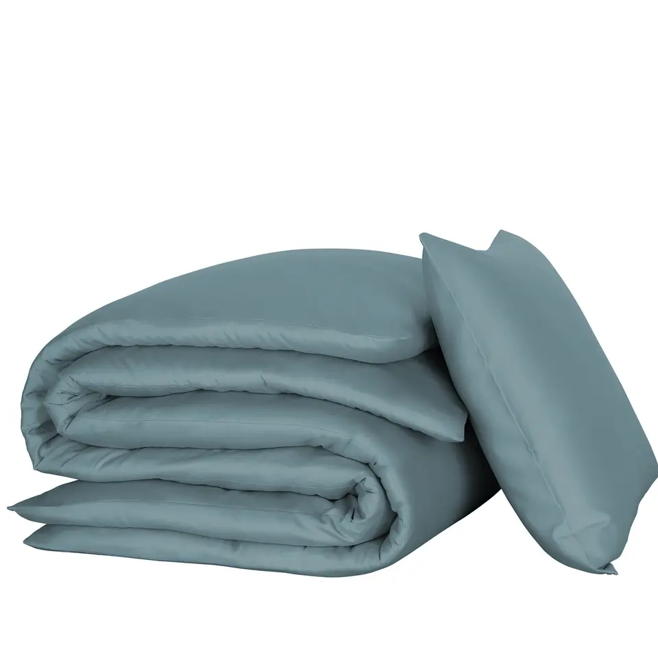 De Witte Lietaer Dekbedovertrek Katoen Satijn Olivia - 140 x 200/220 cm - Groen