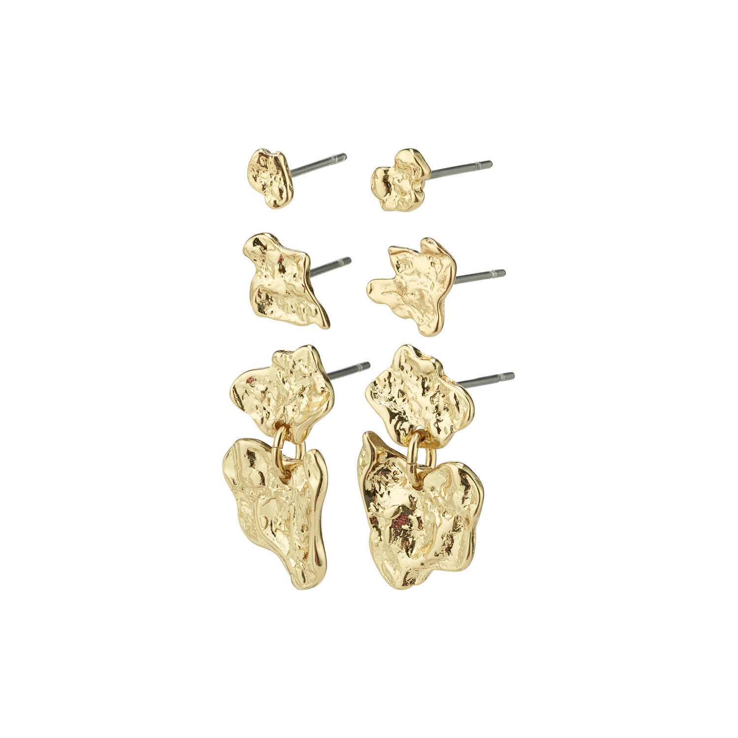 HORIZON ørestikker, gold plated