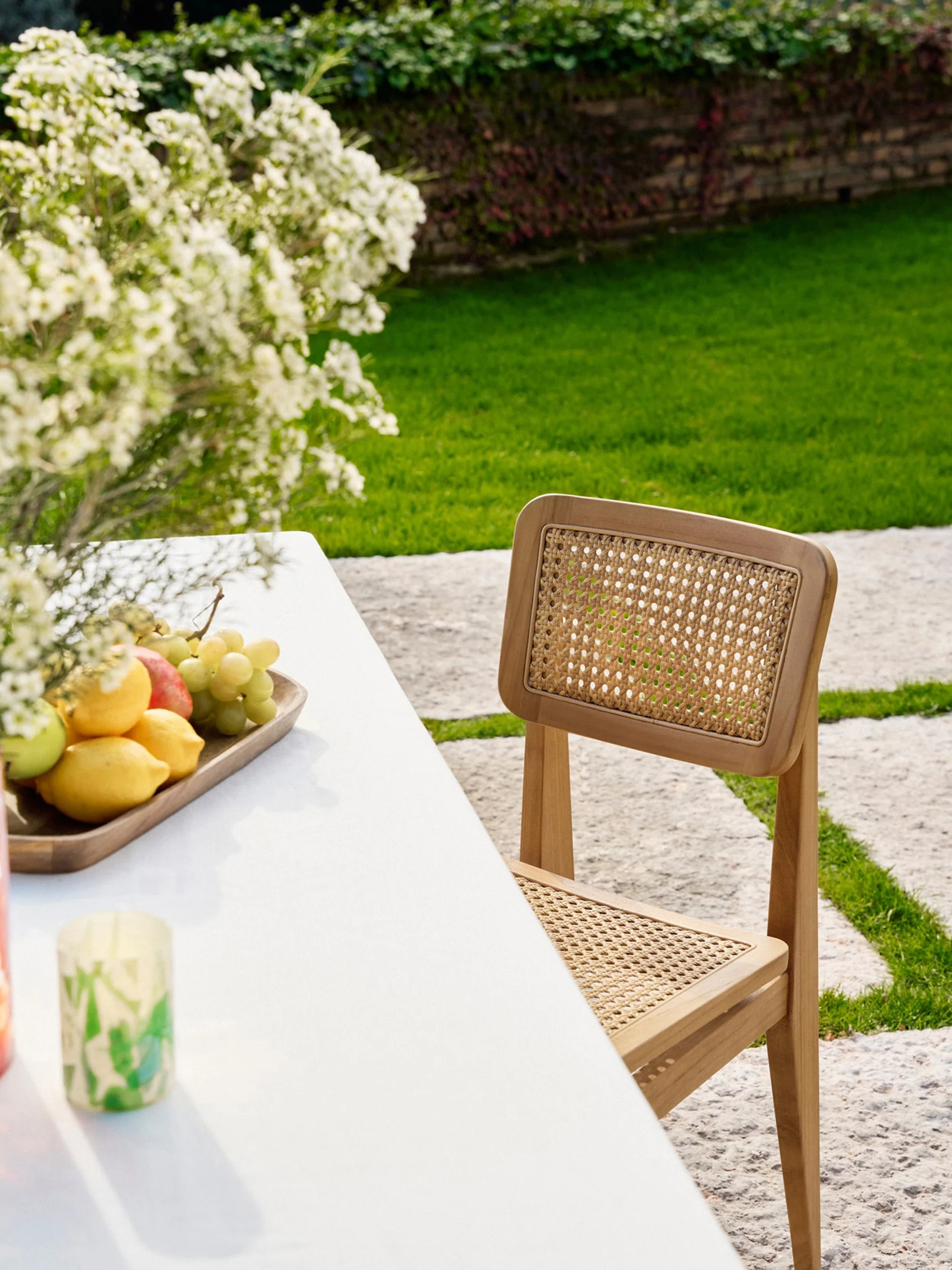 Gartenstuhl C-Chair aus Teakholz