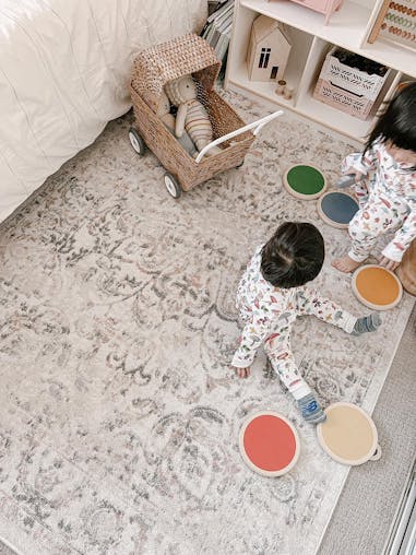 Elouise Cream And Grey Multi-Colour Traditional Floral Rug