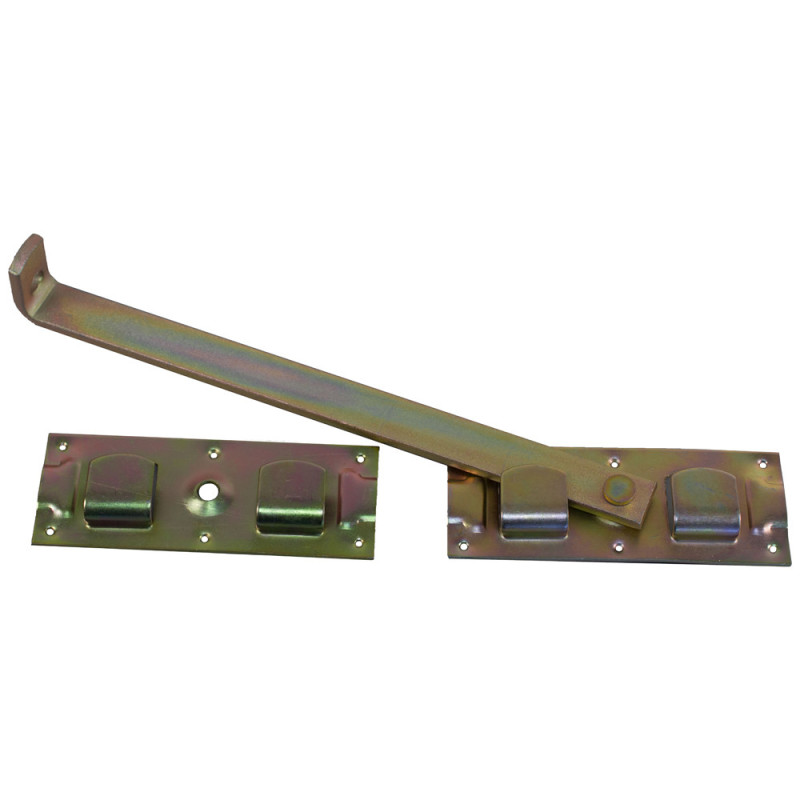 Verrou de barrière en acier zingué 370 x 72 mm TEKNIBOX