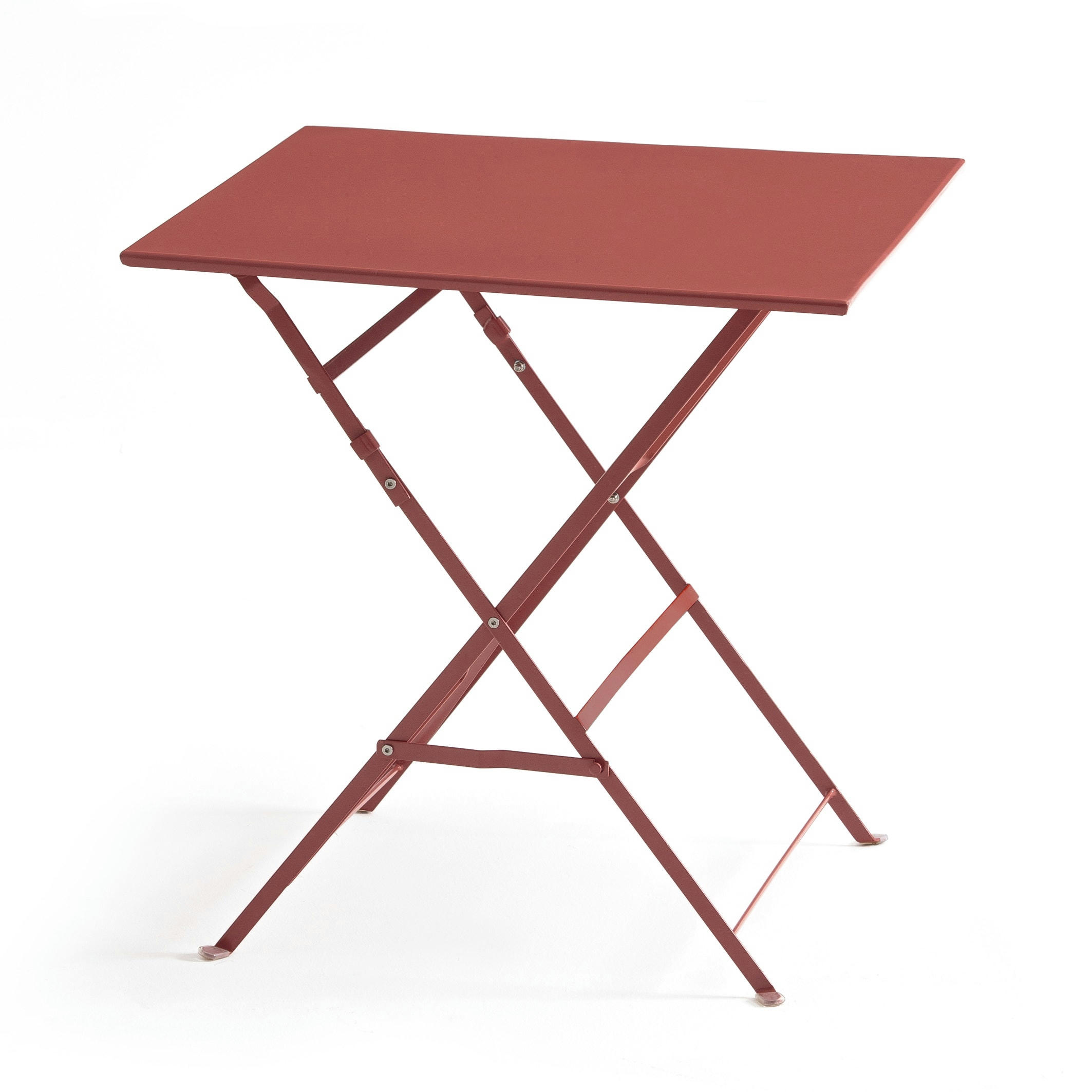 Table pliante carrée en métal fer, Ozevan