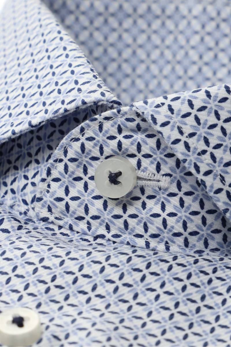 ETERNA 1863 Modern Fit Hemd mittelblau, Bedruckt