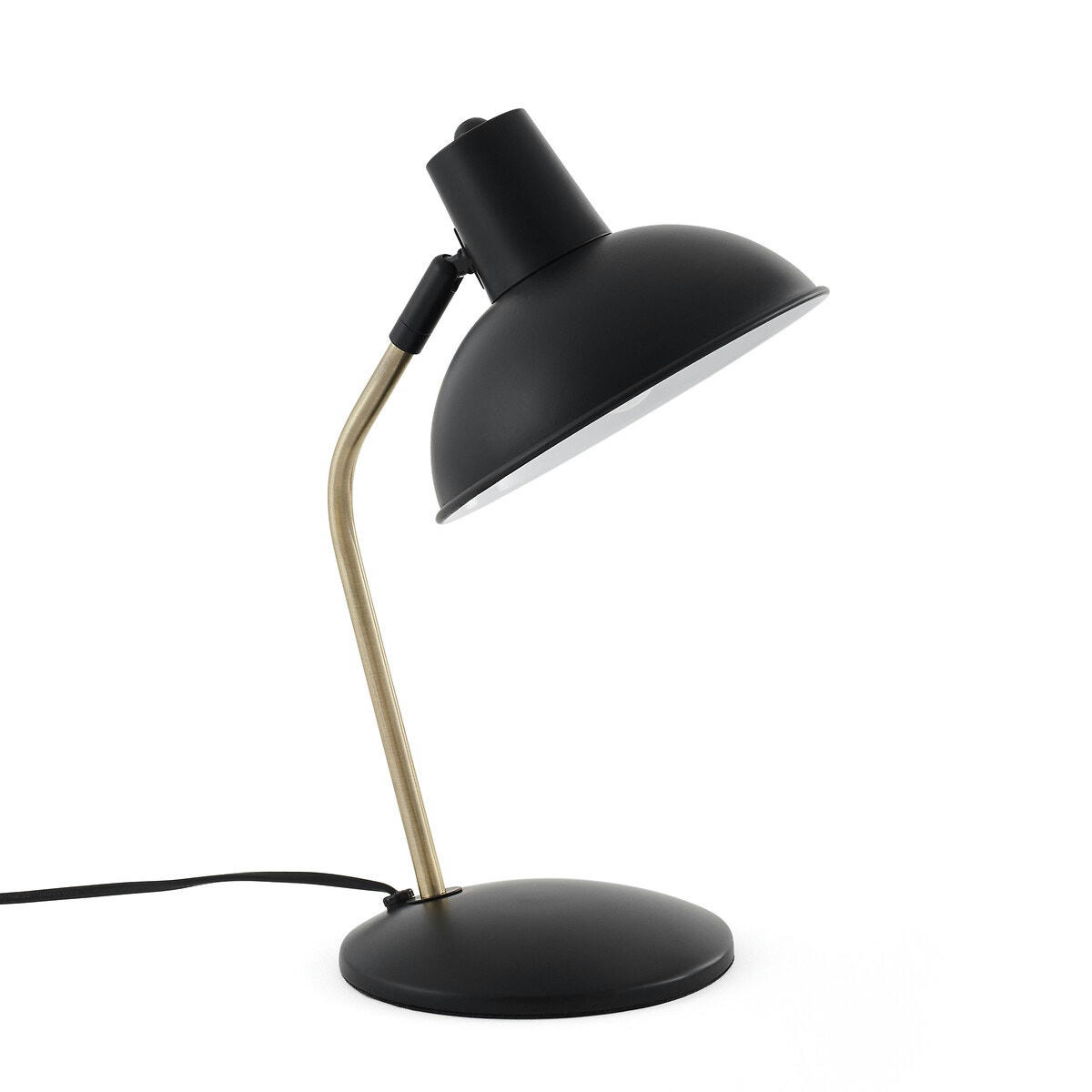 Lampe à poser en métal fer et laiton, Colota