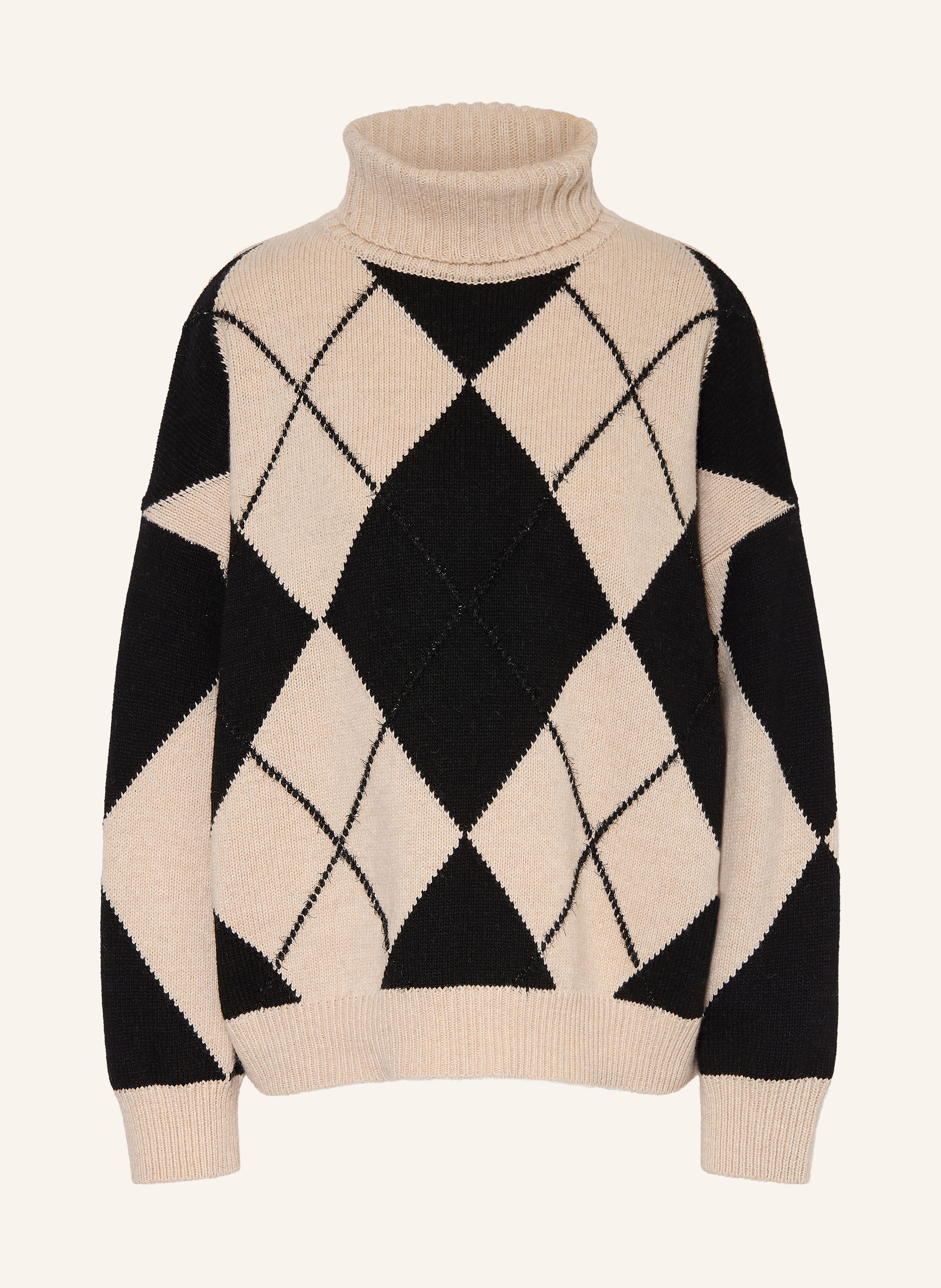 ottod'ame Rollkragenpullover mit Glitzergarn