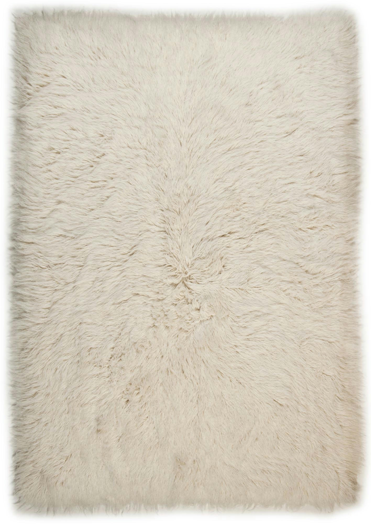 FLOKOS XXL - Tapis flokati en laine vierge - naturel 60x90 cm