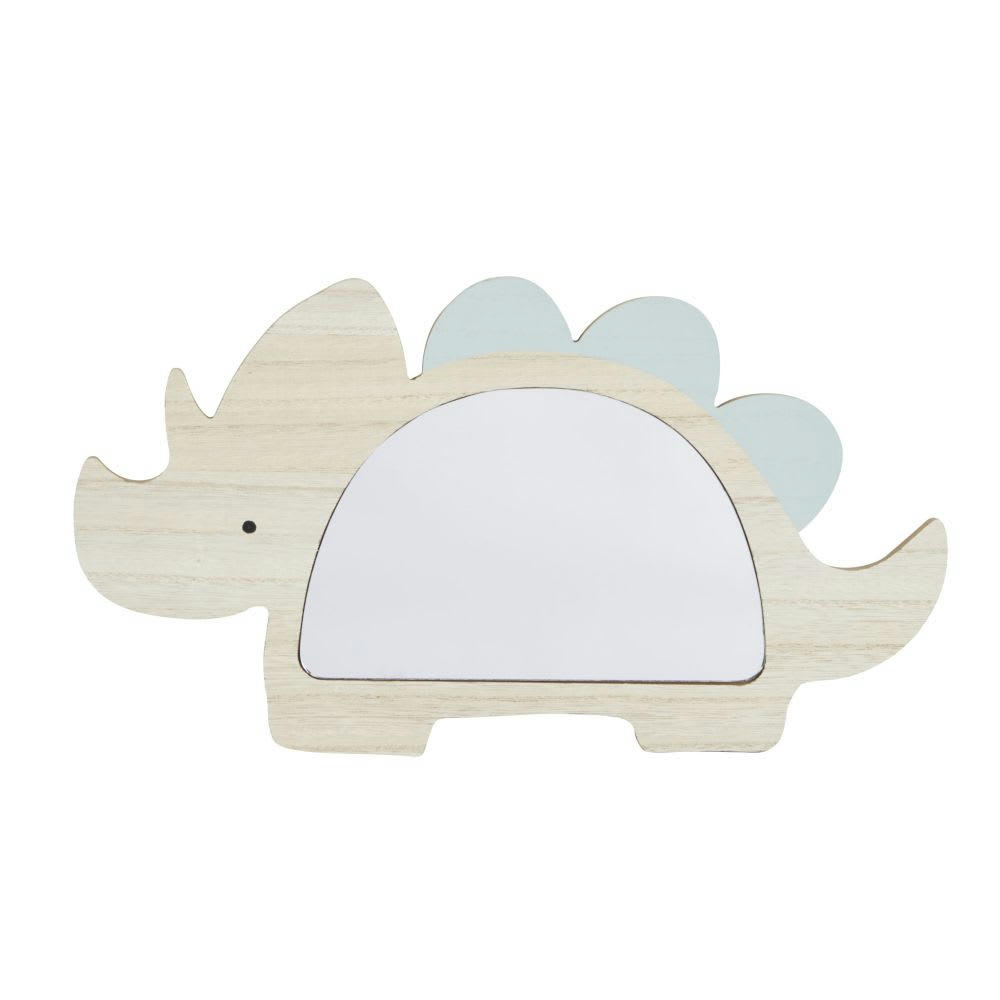 YUMA - Miroir dinosaure vert kaki 36x20