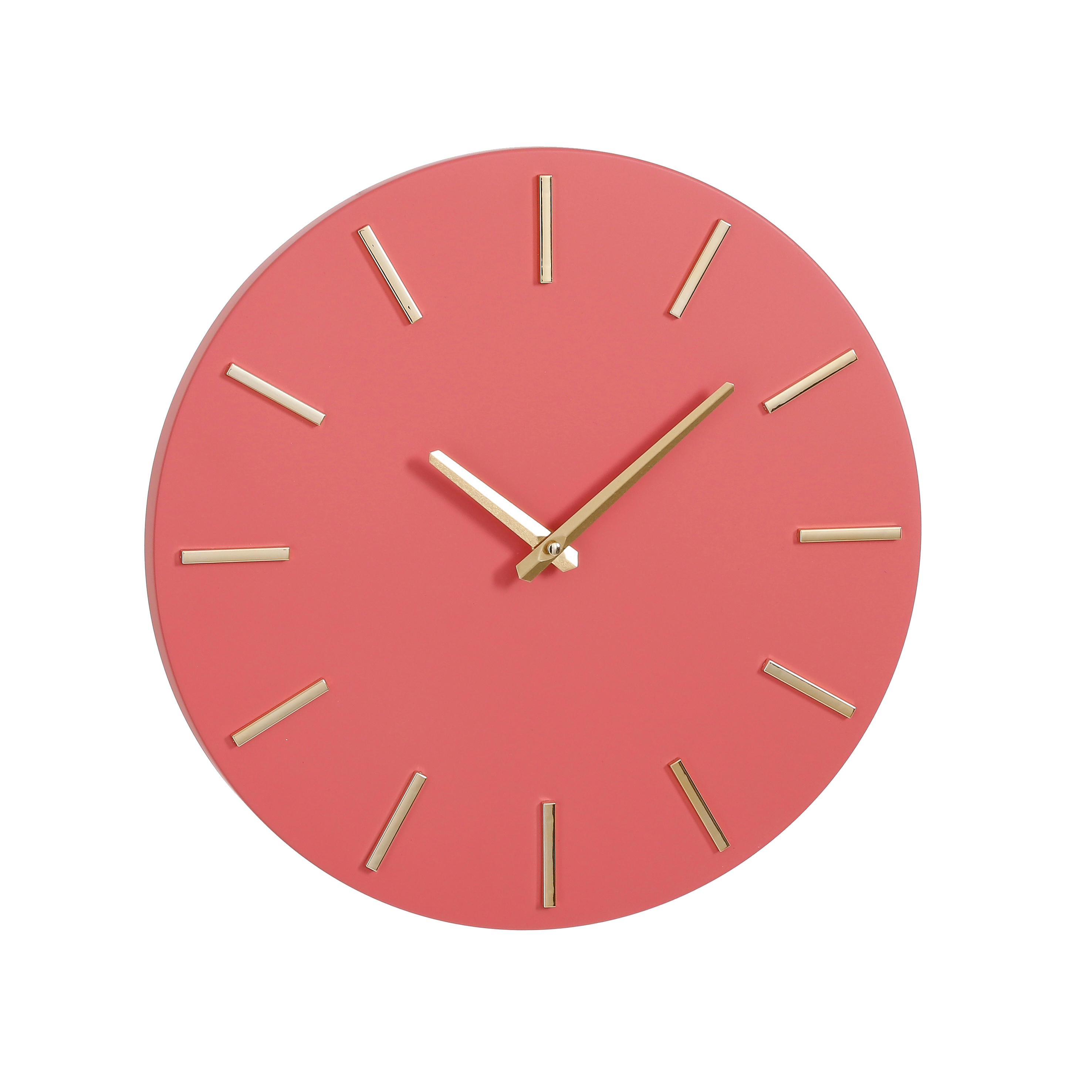 BRIXEN - Horloge en aluminium rose D35.5