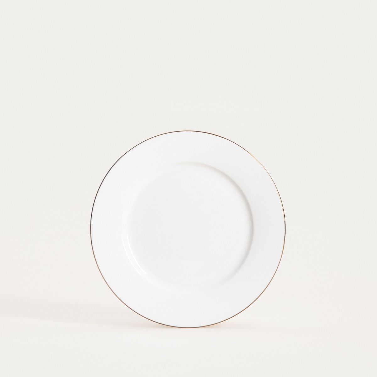 Talerz AUROO deserowy ze złotą obwódką 19 cm