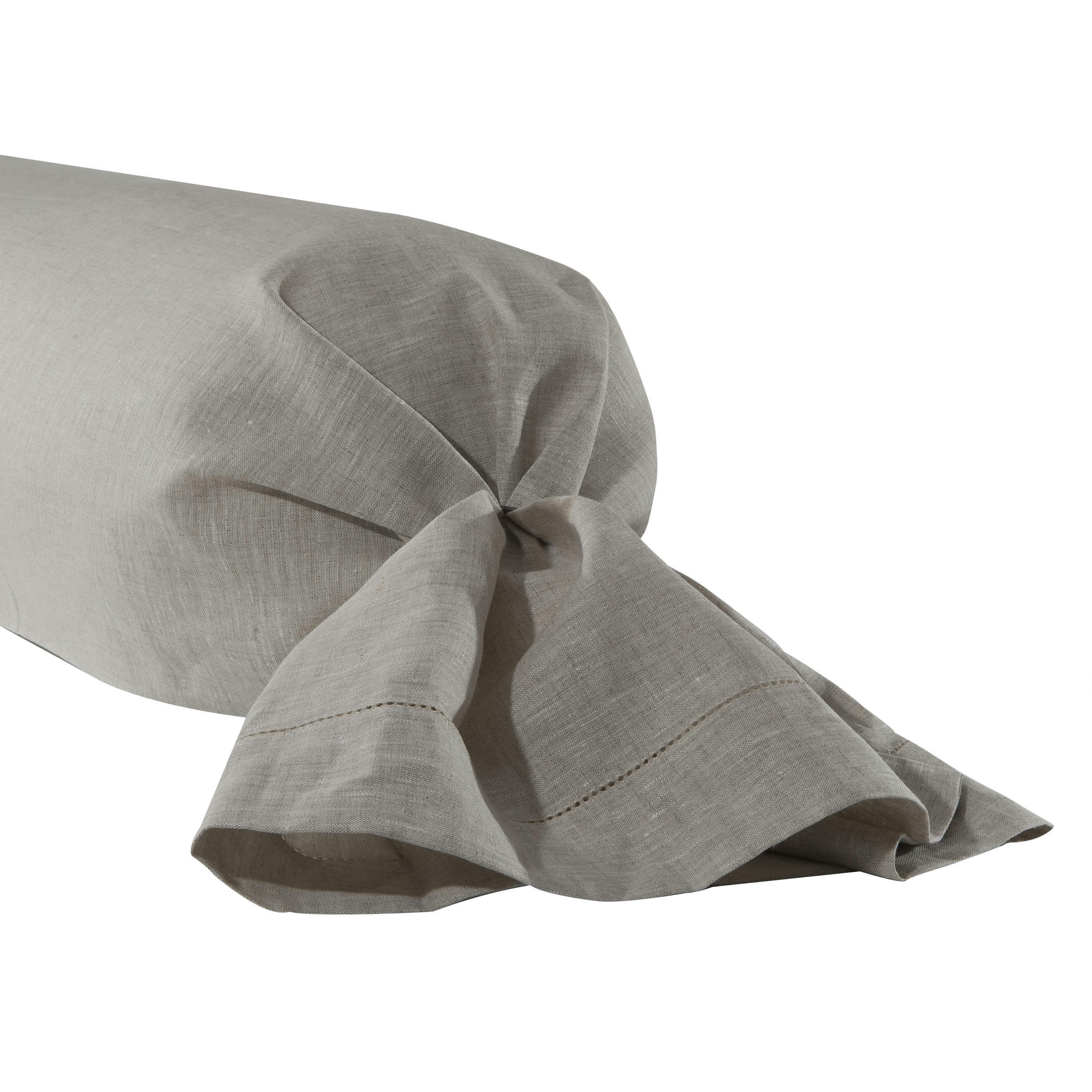 CYTHÈRE - Taie de traversin en lin naturel 43x190