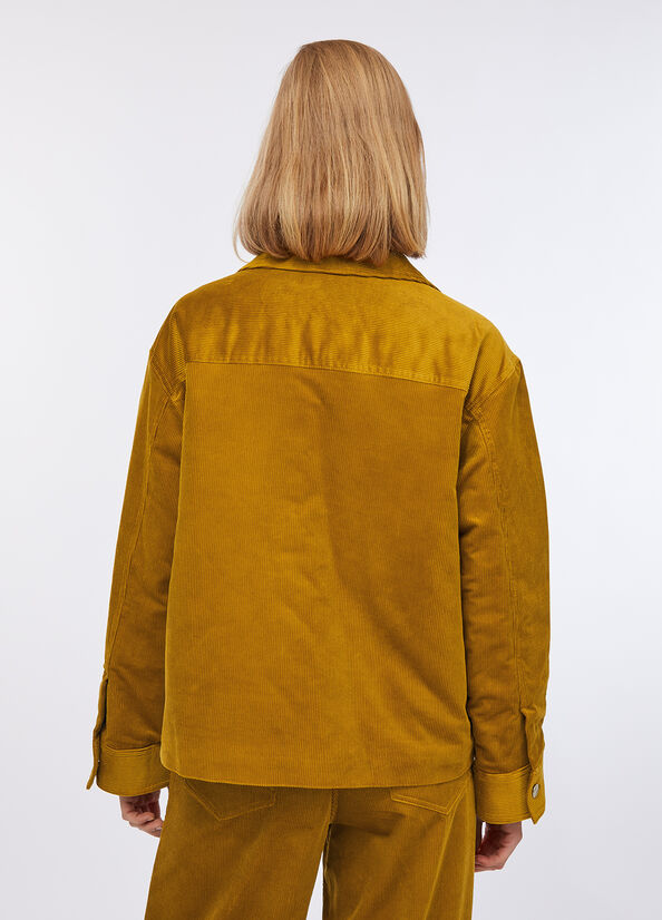 Giubbotto in velluto imbottito