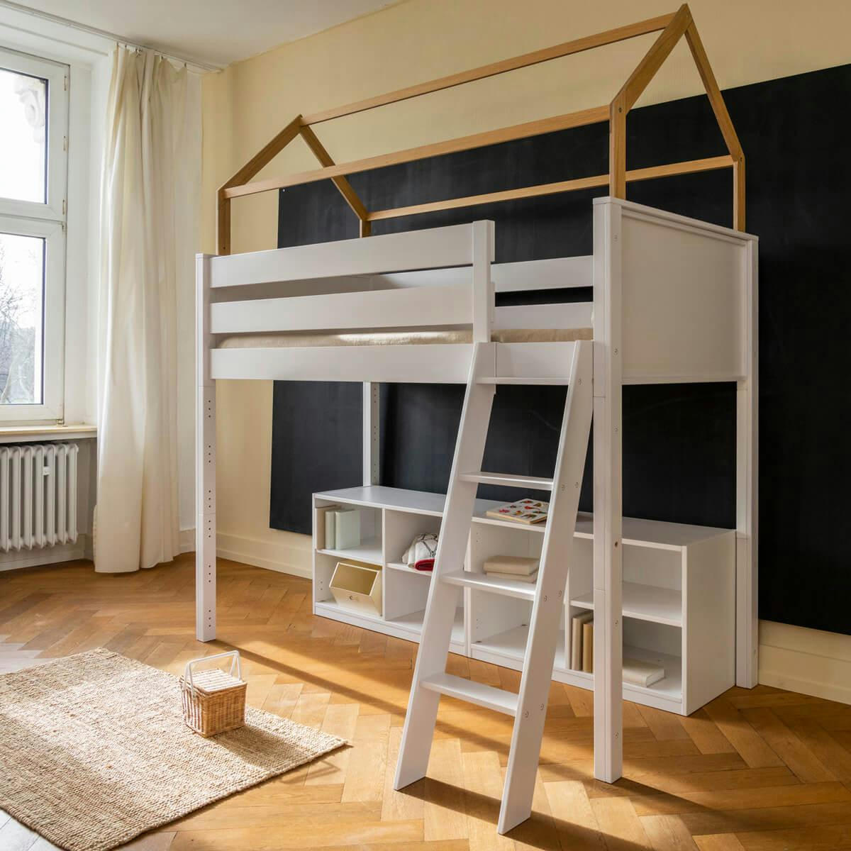 KASVA - Lit cabane mezzanine 206x98cm H214cm