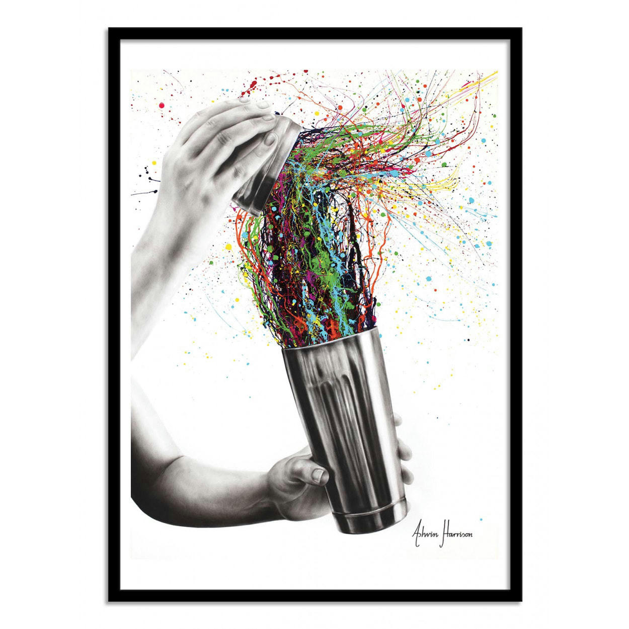 ASHVIN HARRISON - SHAKE IT - ASHVIN HARRISON - Affiche d'art 50 x 70 cm