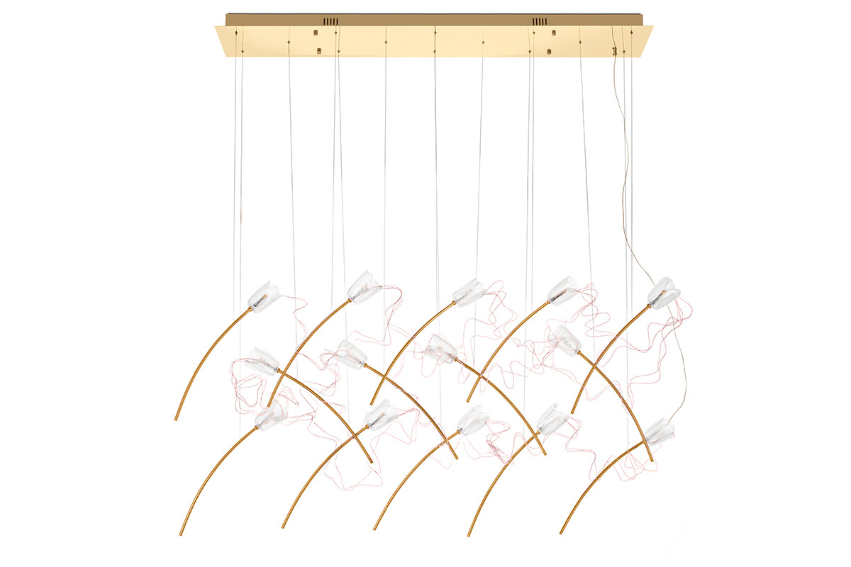 MOOSEE lampa wisząca TULIPPE 14 LINEzłota