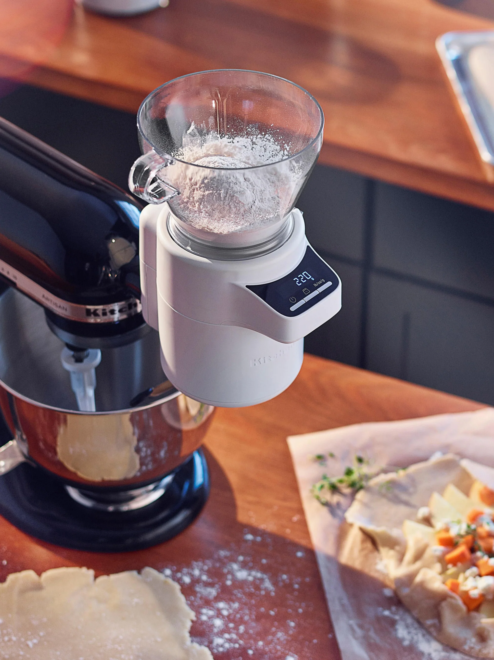 Sieb KitchenAid mit digitaler Waage, 4er-Set