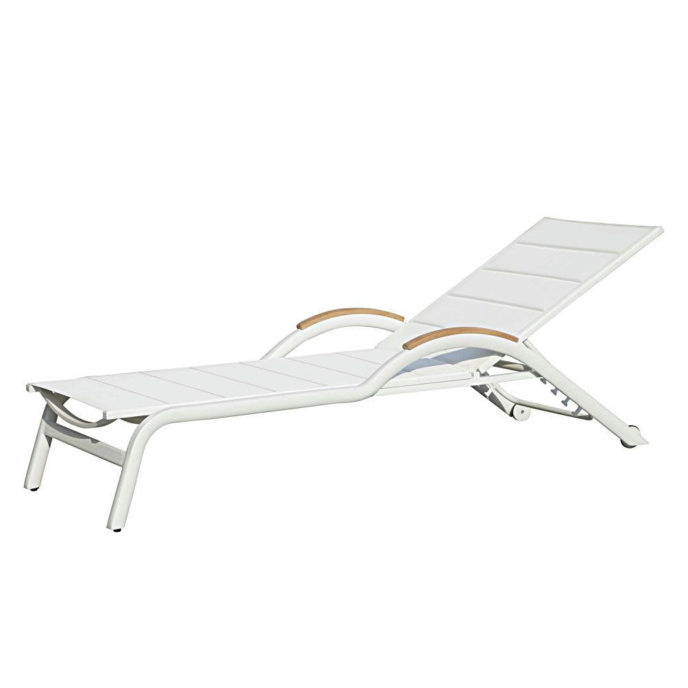 Siempre BUSINESS - Bain de soleil professionnel blanc et en teck