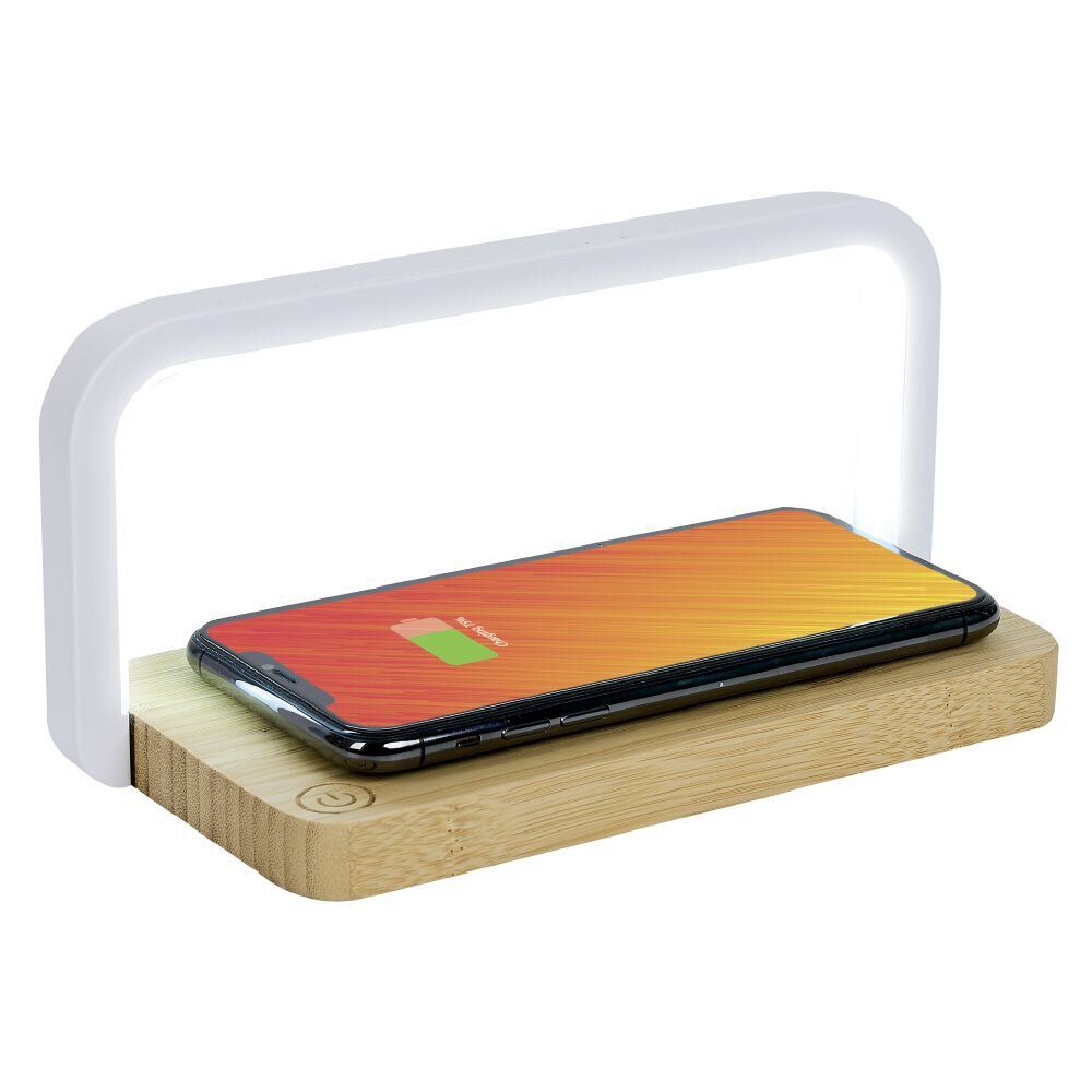 Lampe LED bambou avec chargeur à induction 10W