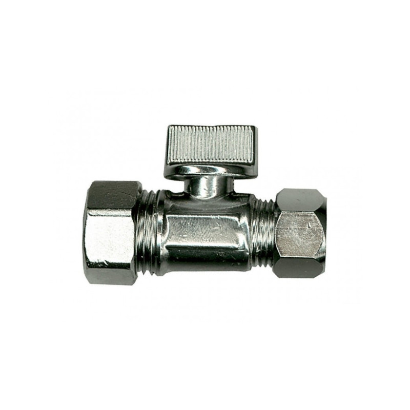 Robinet d'arrêt droit avec boule 15 x 10 mm SANINSTAL