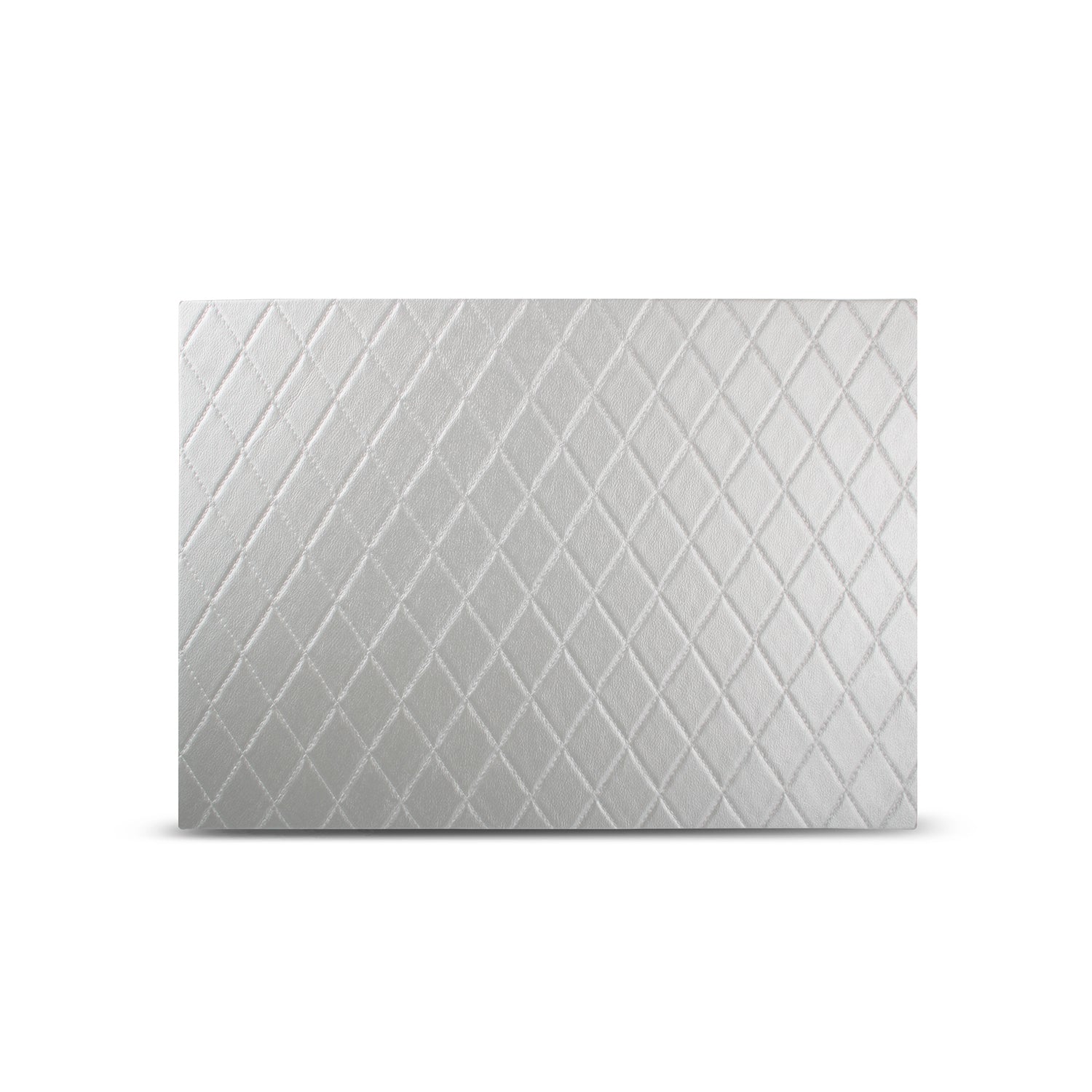 Salt & Pepper - Placemat 43x30cm ruiten zilver TableTop - Set van 4