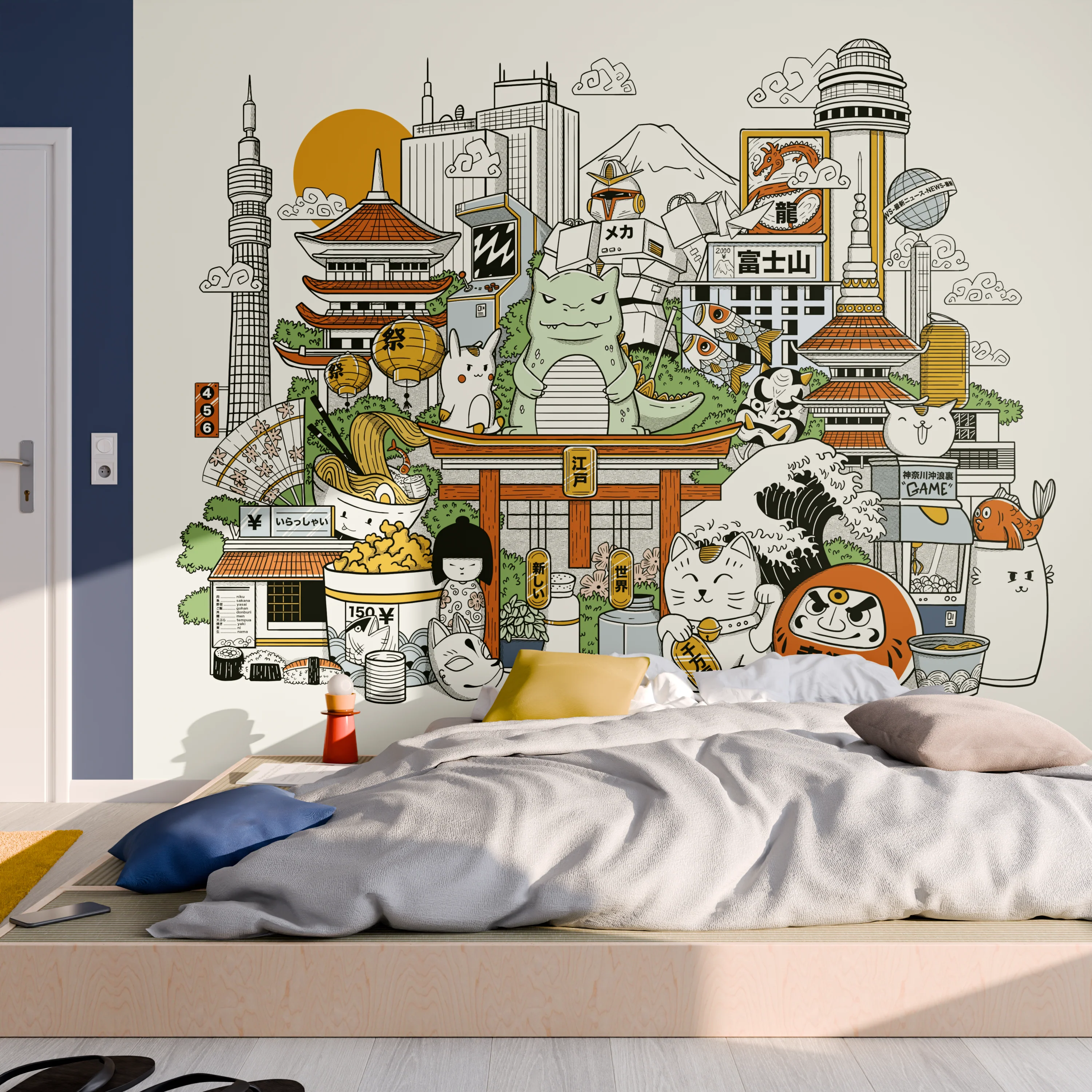4MURS Papier peint panoramique XL WAKAI 300 x 270 cm