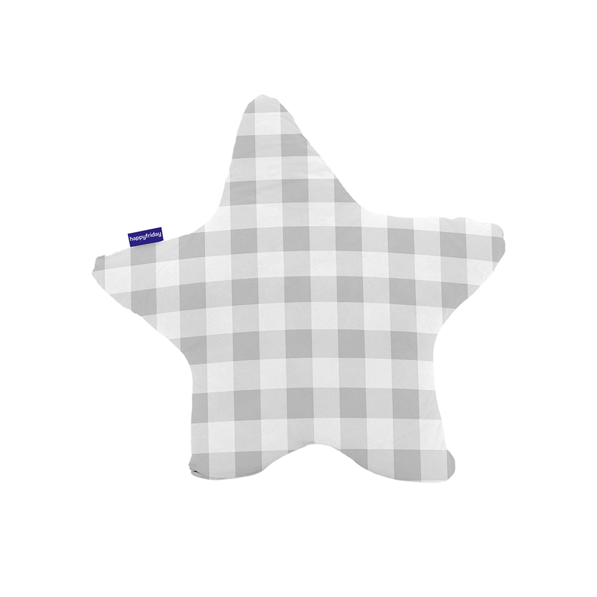 Vichy Kussen 50x50 cm Grijs Basic Kids, Grijs, 100% katoen, de kwalite