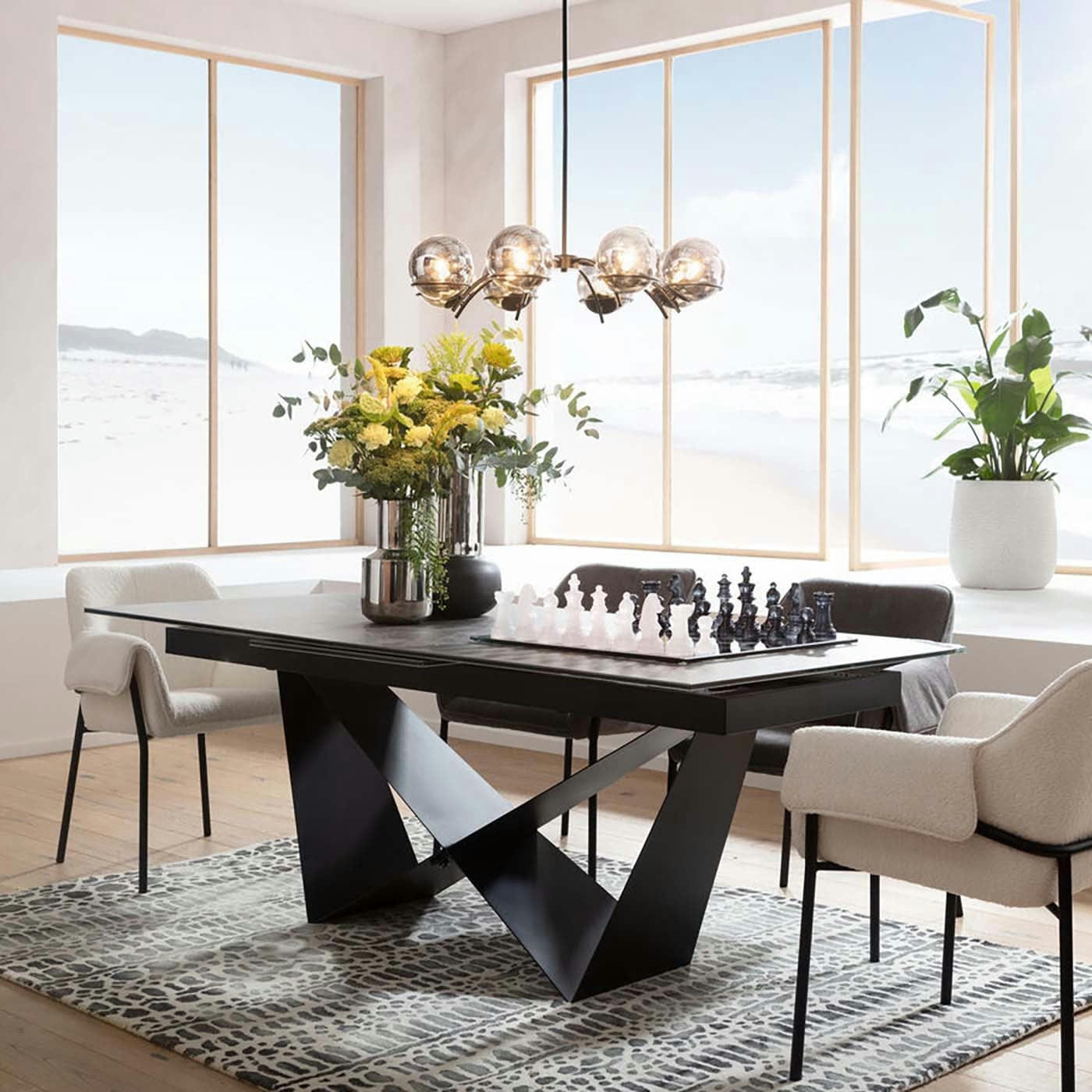 CONNESSO - Table à rallonge Connesso 260x100cm Kare Design