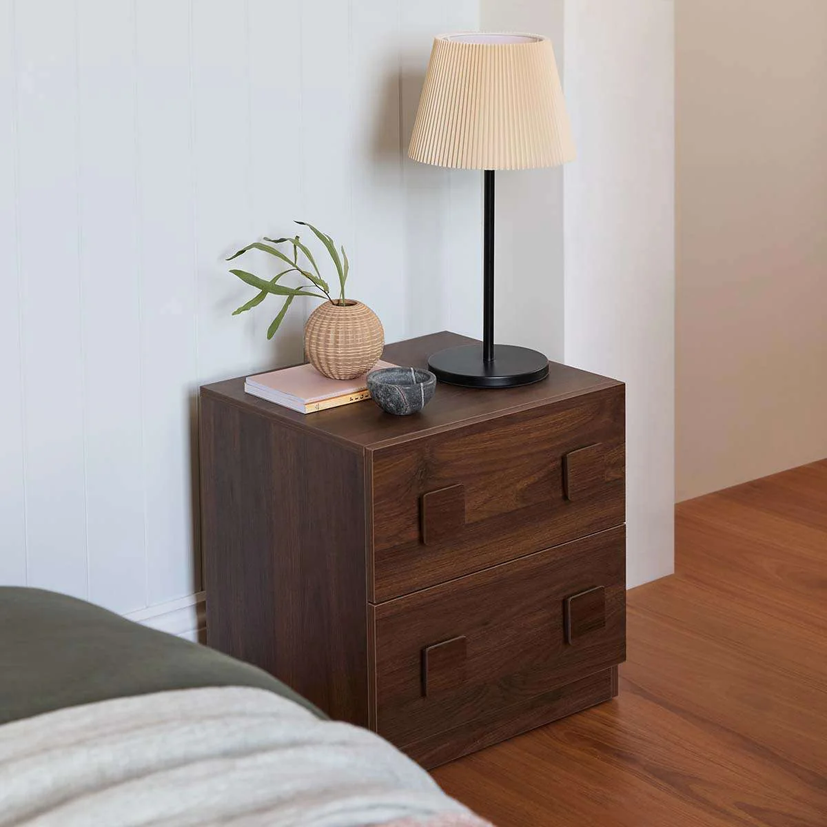 Kei Bedside Table - Walnut