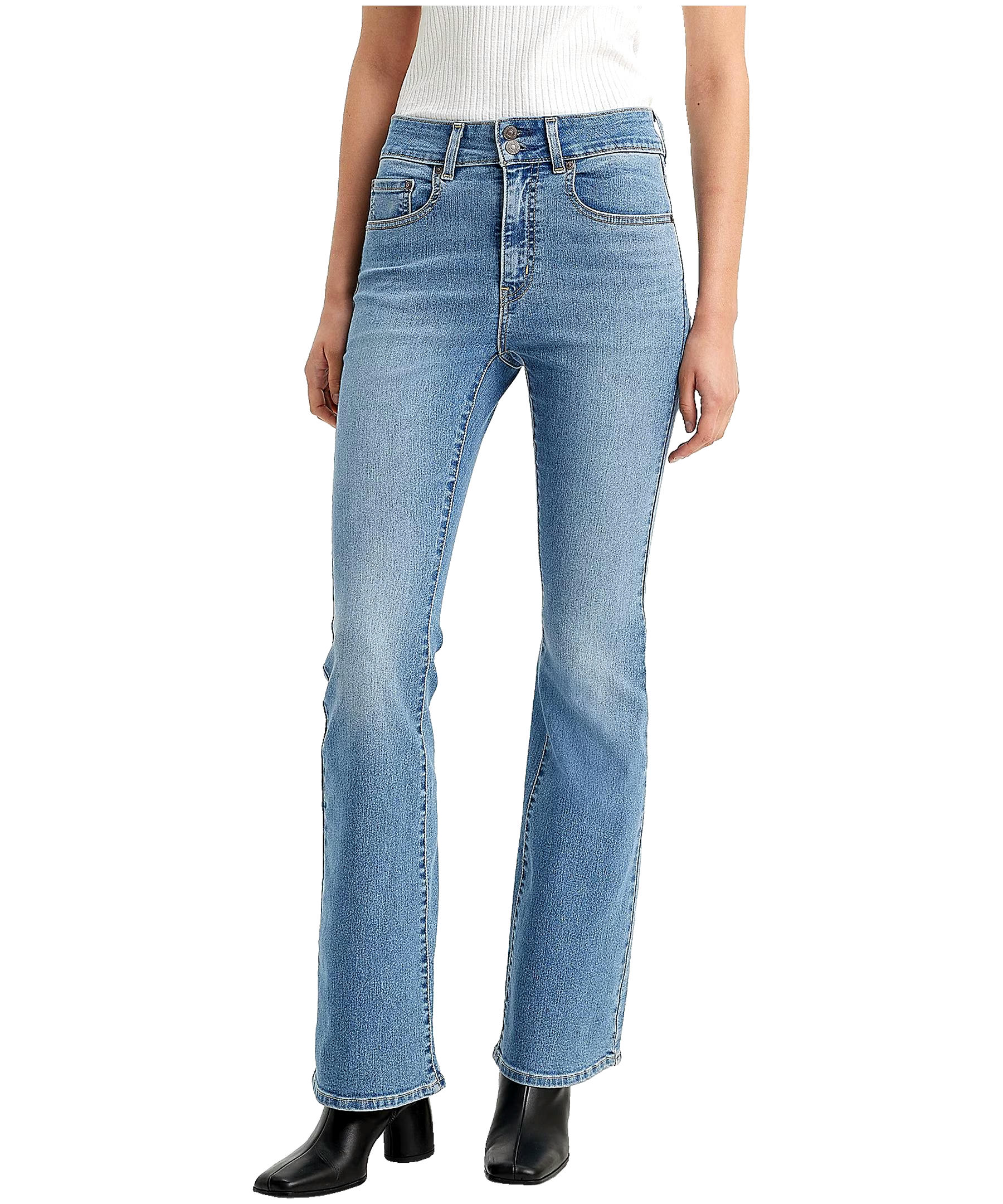 Levi's Womens 726 High Rise Slim Fit Flare Leg Jeans