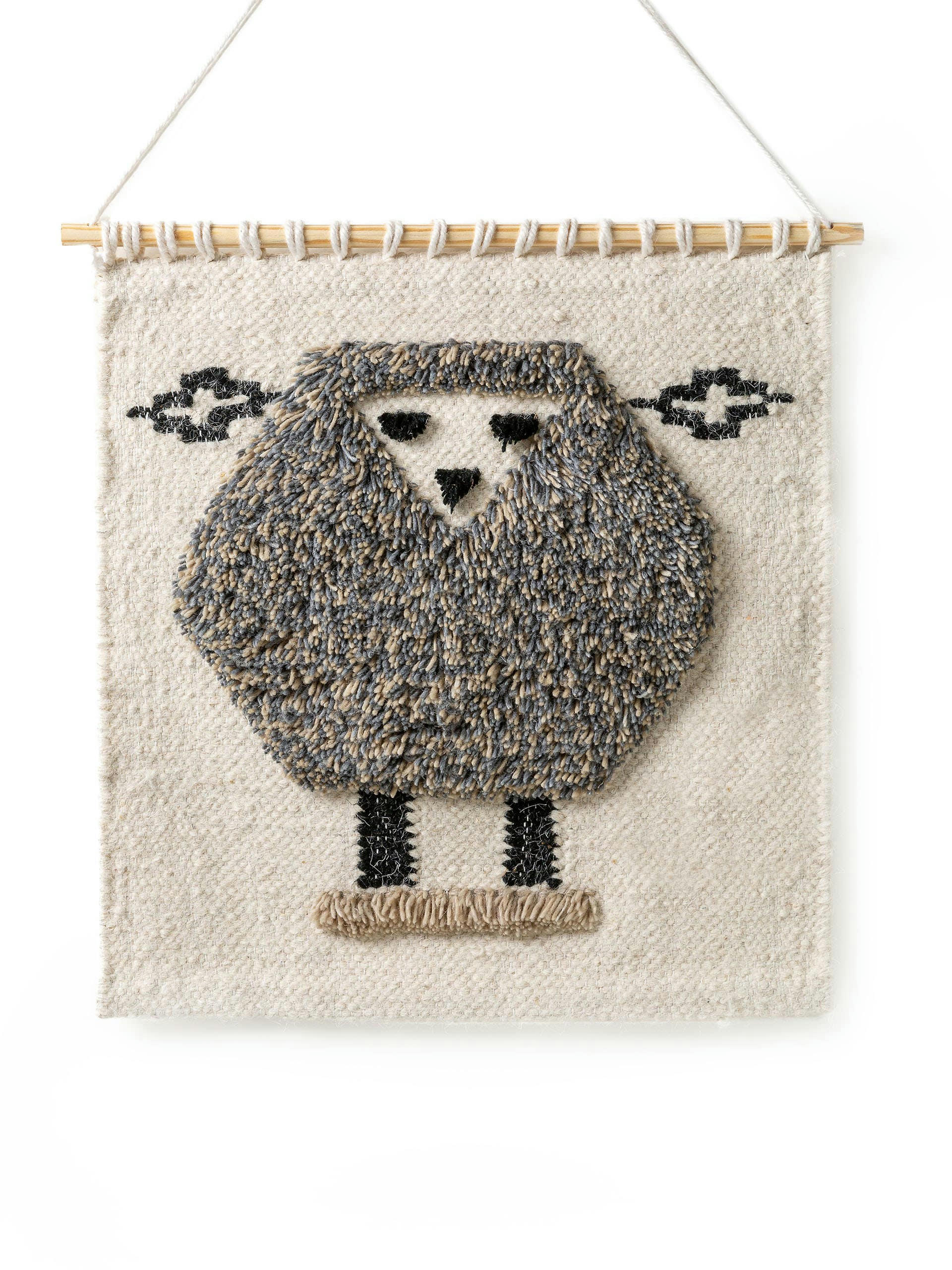 SHAWN - Déco de mur ivory 50x50