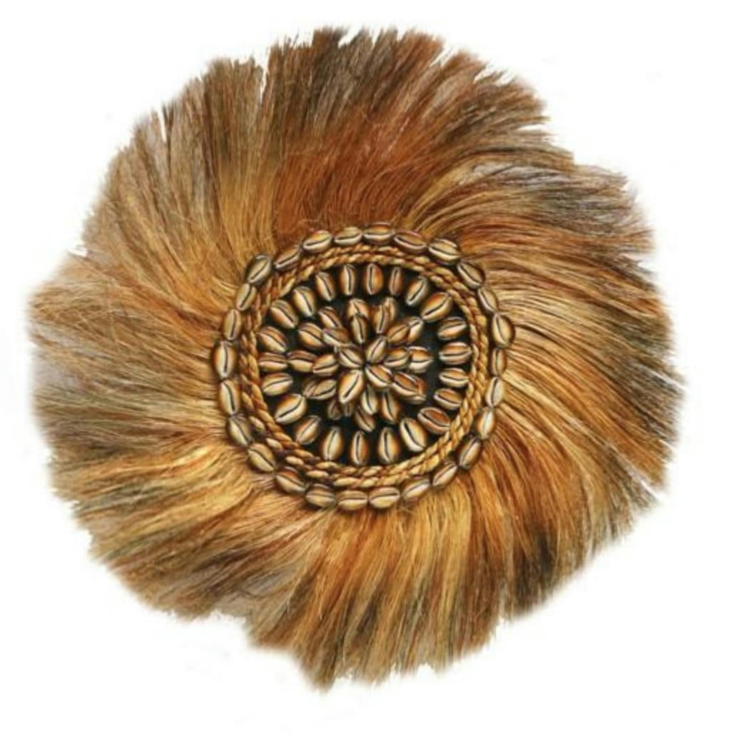 ABACA - Décoration murale en fibre d'abaca, marron D50 cm