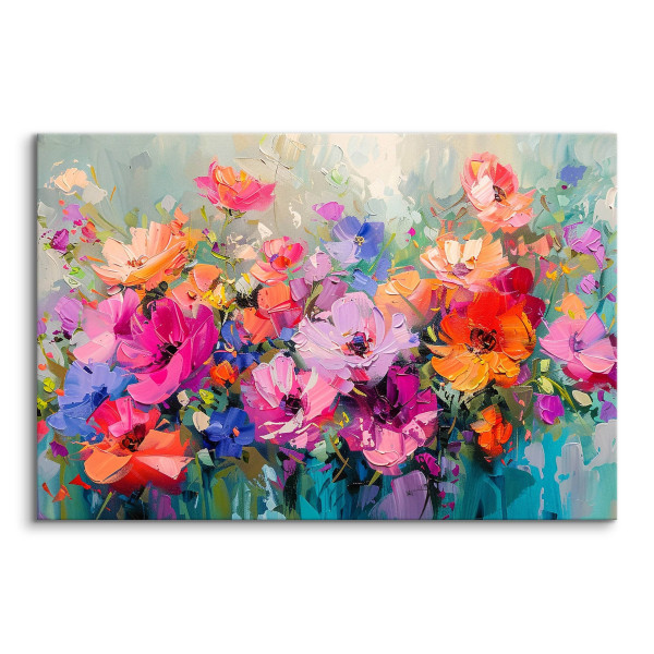 Obraz Abstrakcyjne Kolorowe Polne Kwiaty 30x20cm