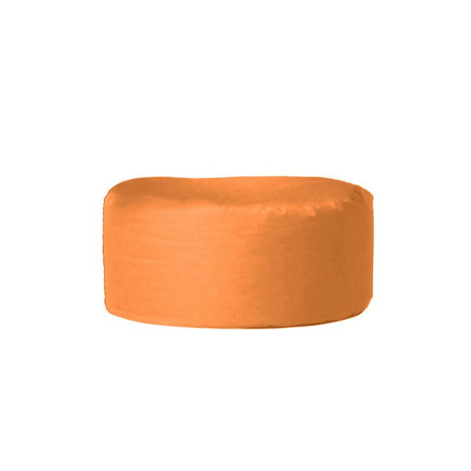 Pouf extérieur imperméable orange - forme ronde ARTA