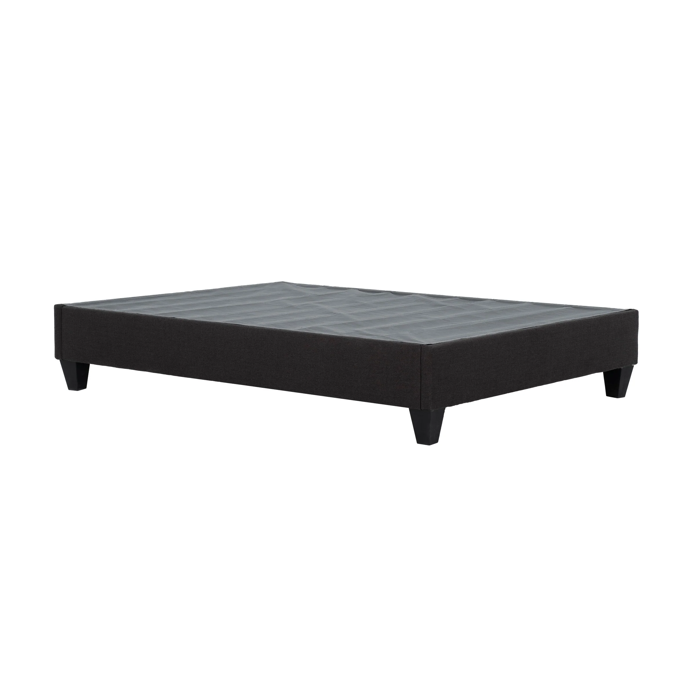 Carter Dark Grey 14 in. Platform Bed Frame Mattress Foundation