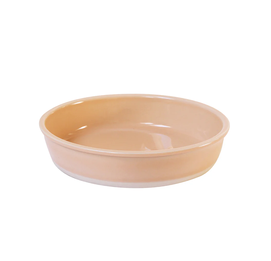 assiette creuse rose buvard