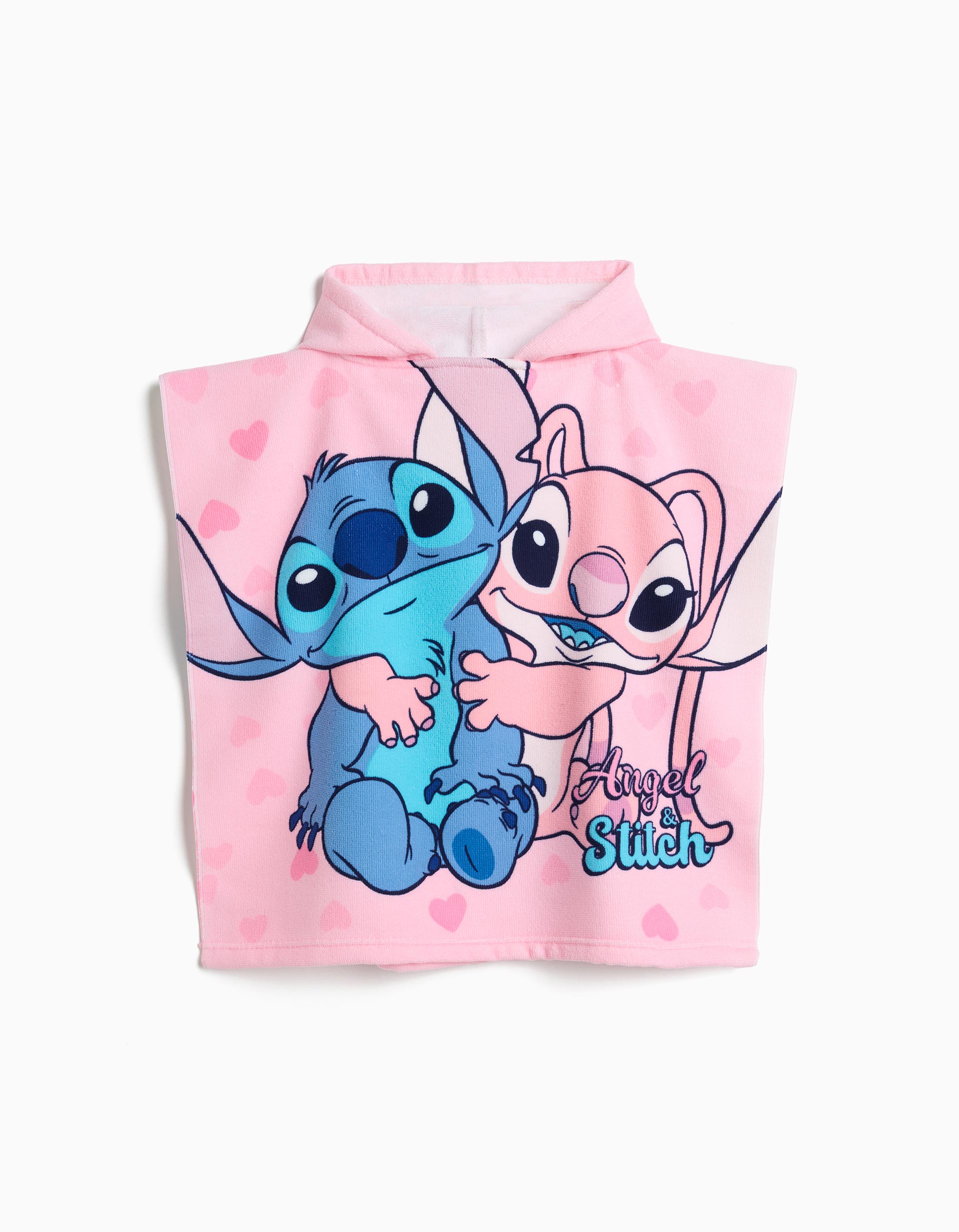 Poncho 'Stitch' ©Disney, Menina, Rosa