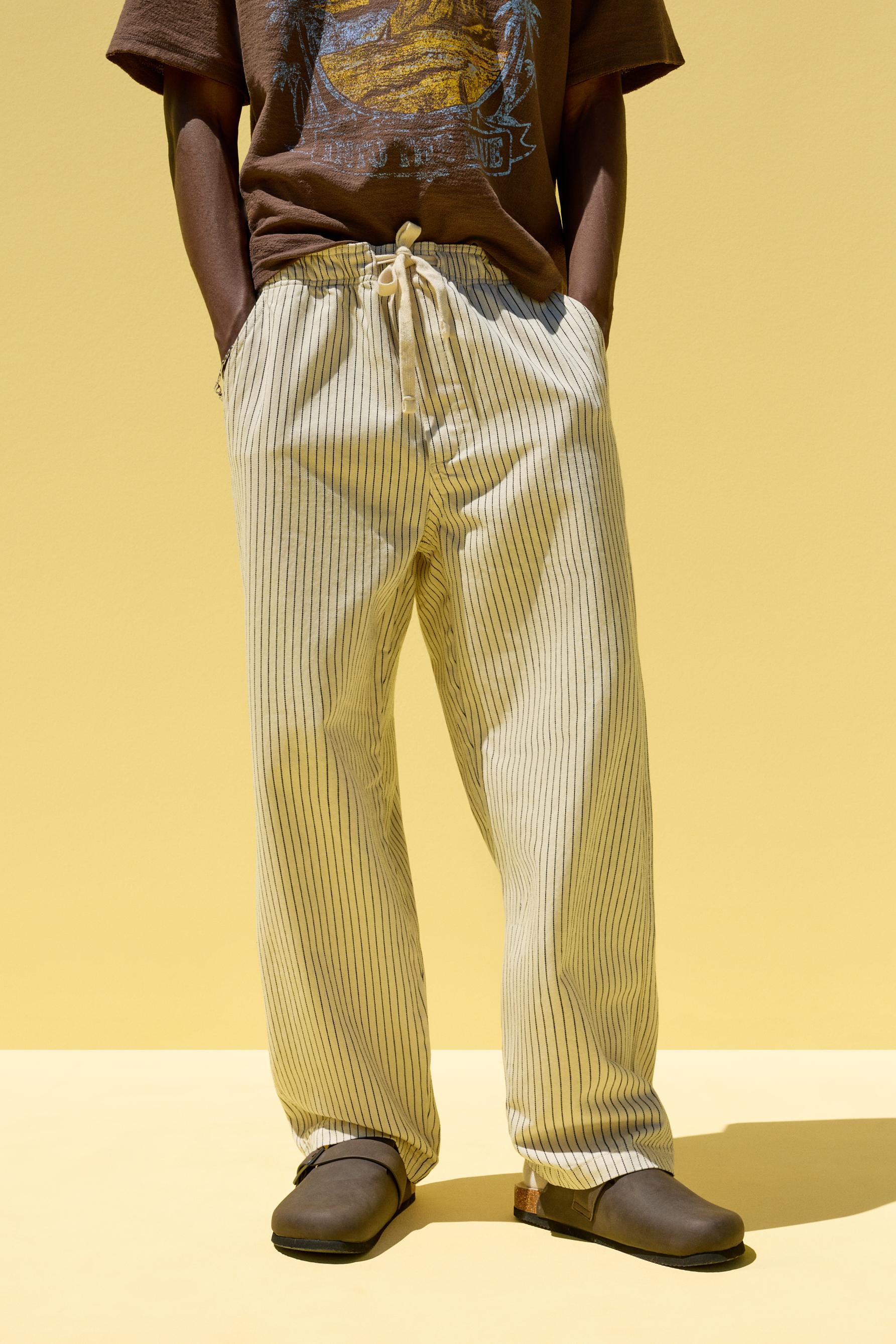 Jeans jogger baggy rayas