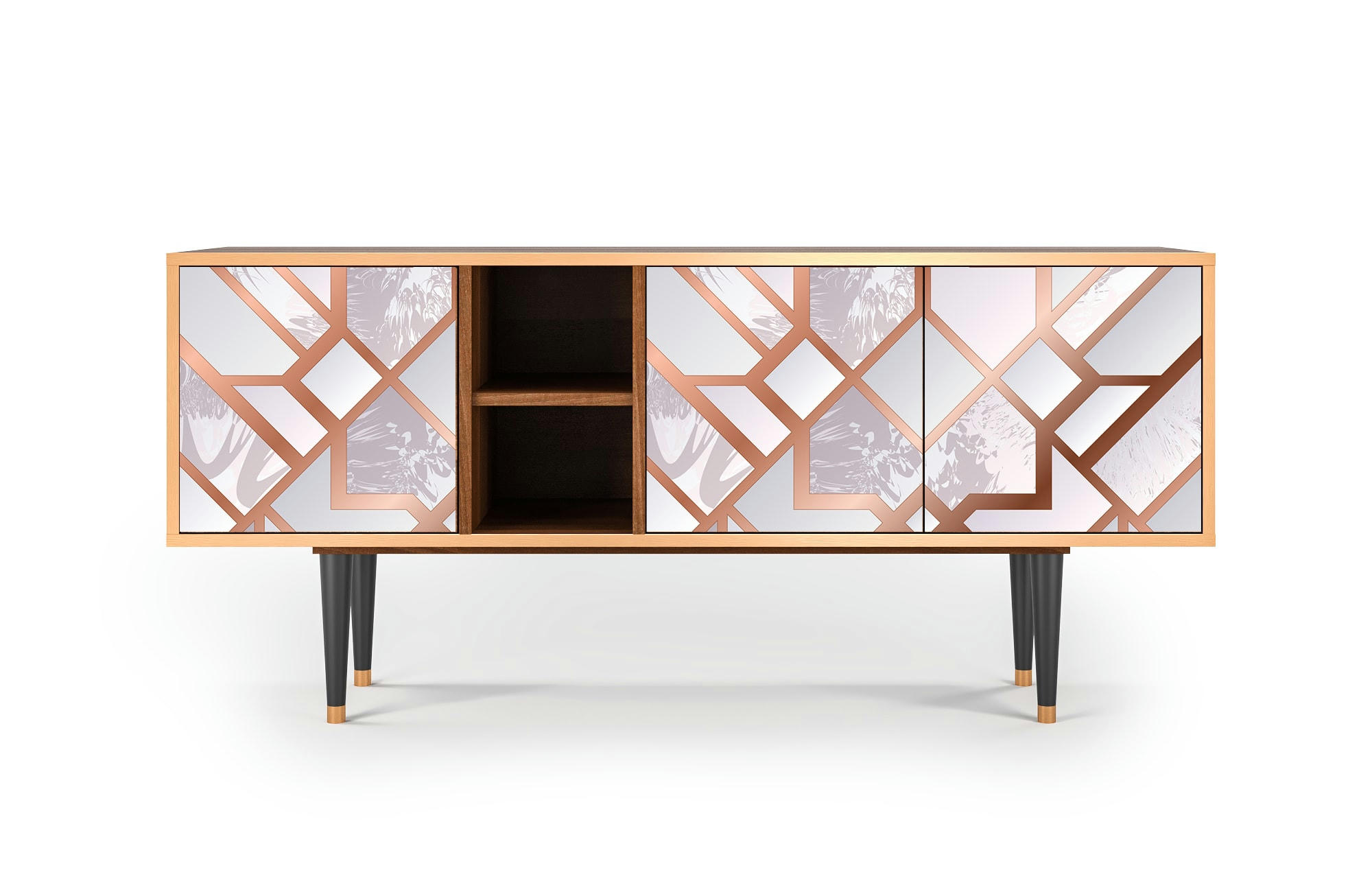 PASTEL FAIRYTALE - Meuble TV  rose clair 3 tiroirs L 150 cm