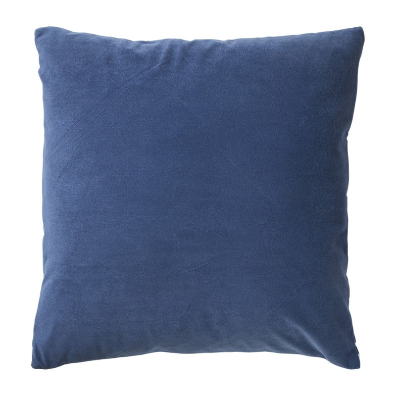 Kussen zigzag - blauw - 45x45 cm