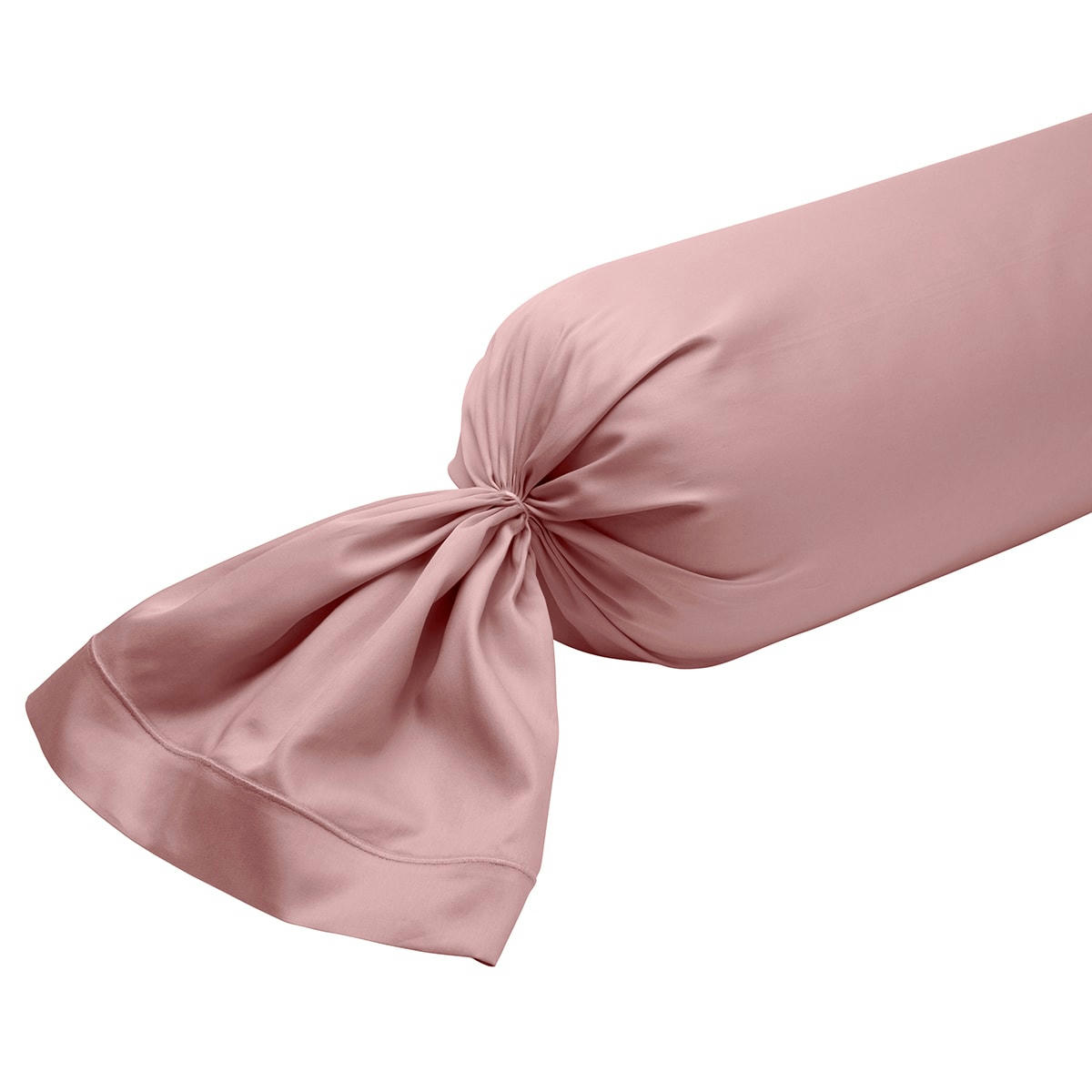 PARTITION - Taie de traversin   Satin de coton Coloris Rose 160 cm - DODO