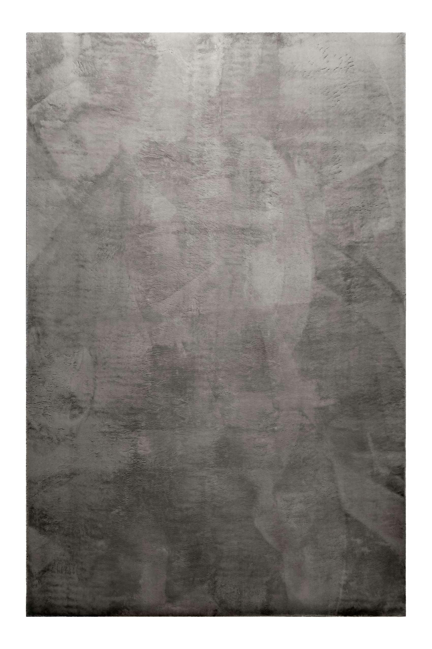 VILLA ROSSO - Tapis tufté mèches rases (15mm) gris anthracite 160x225