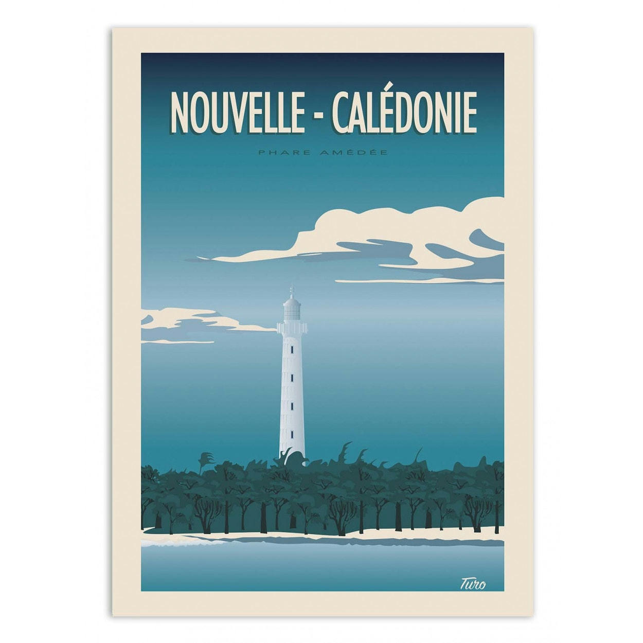 TUROMEMORIESSTUDIO - NOUVELLE CALÉDONIE - TURO - Affiche d'art 30 x 40 cm