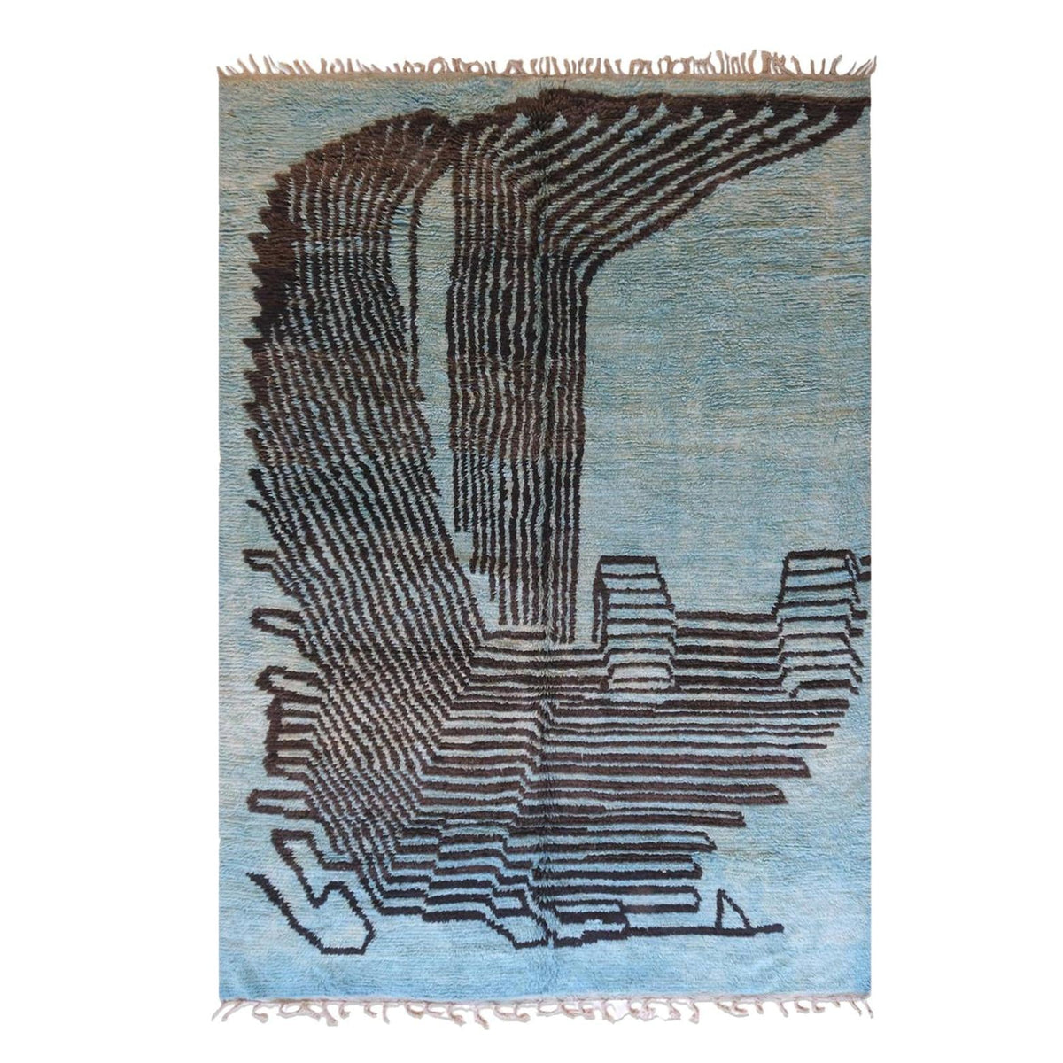 AFK Living vloerkleed Berber - handgemaakt - Wol - 160 cm x 230 cm