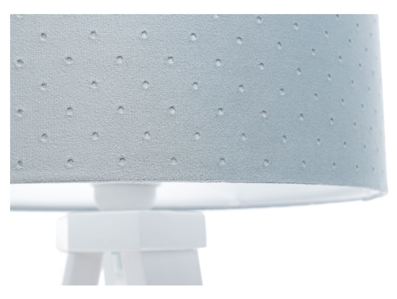 Lampa stołowa Jasmine bebe tkaninowa niebieska