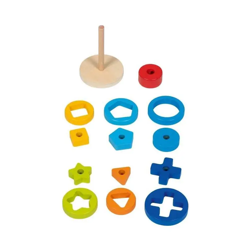 Spielset 14-teilig Formenstapelturm