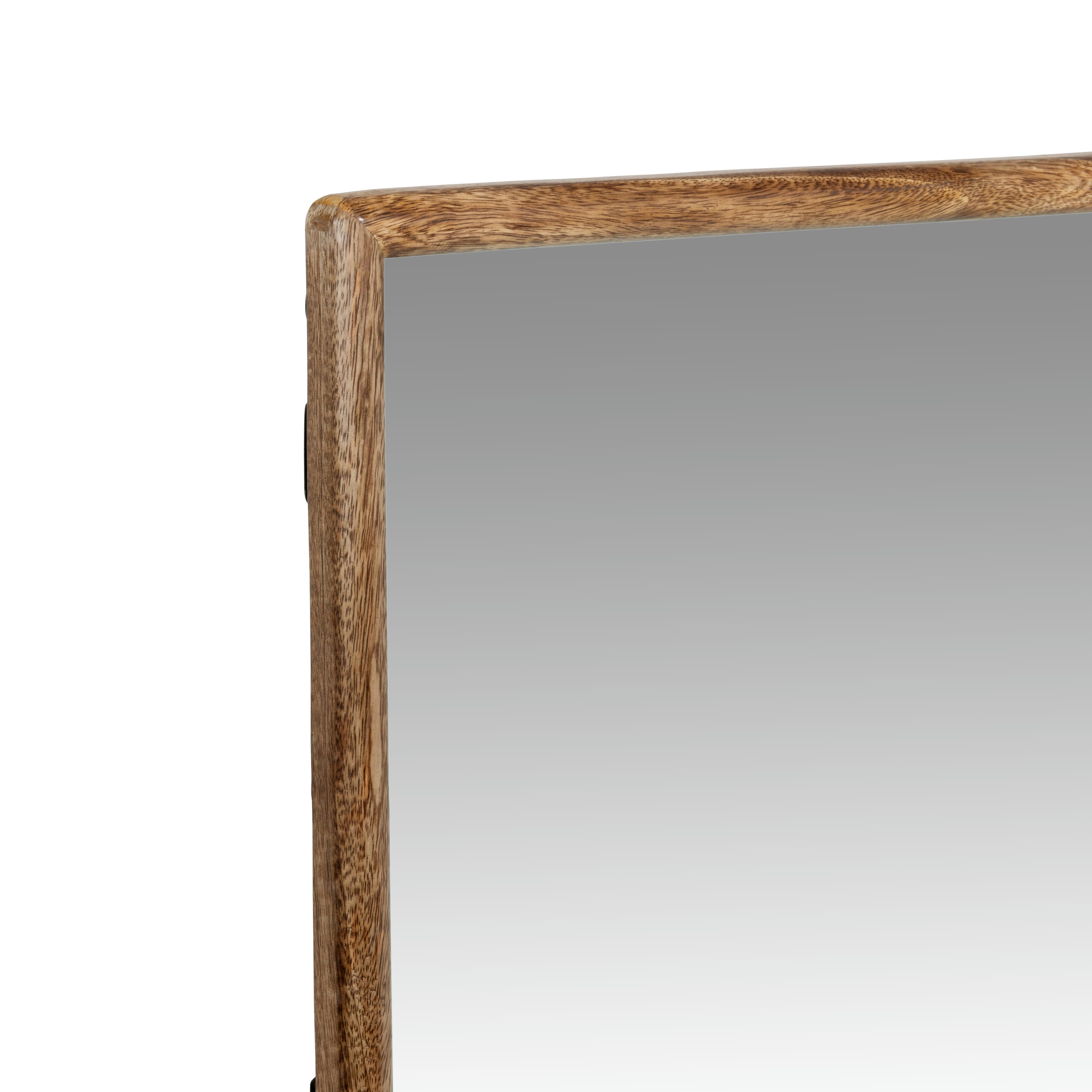TALDORA - Miroir rectangulaire en bois de manguier 41x60