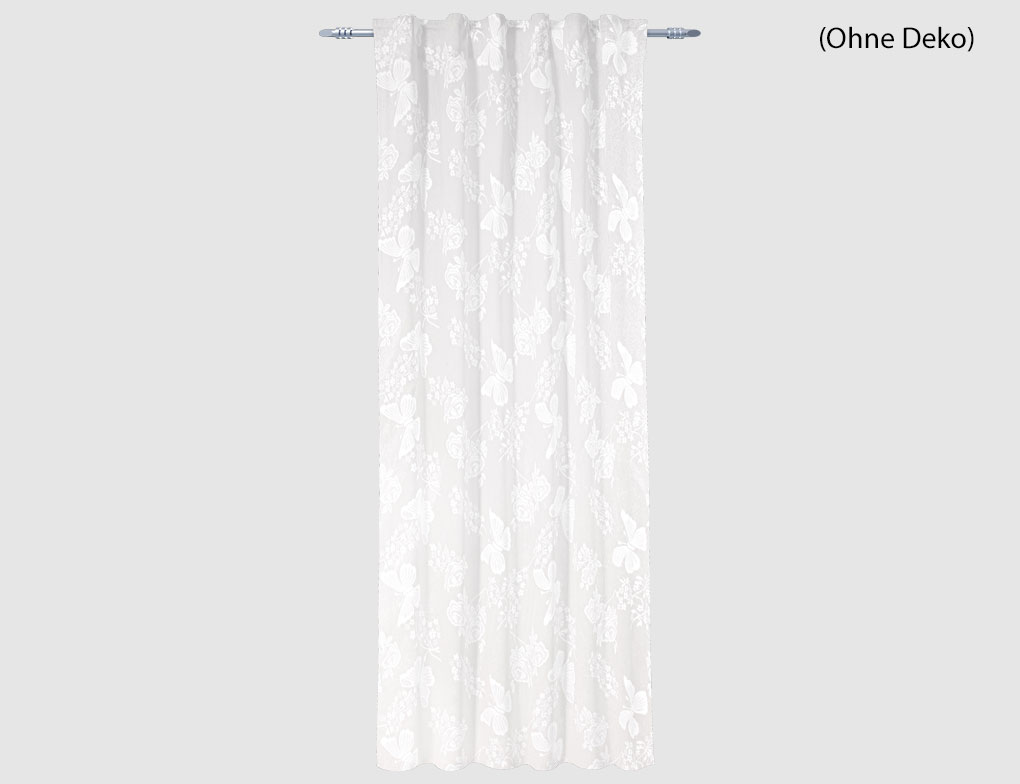 Schlaufenschal Papillon Weiß
