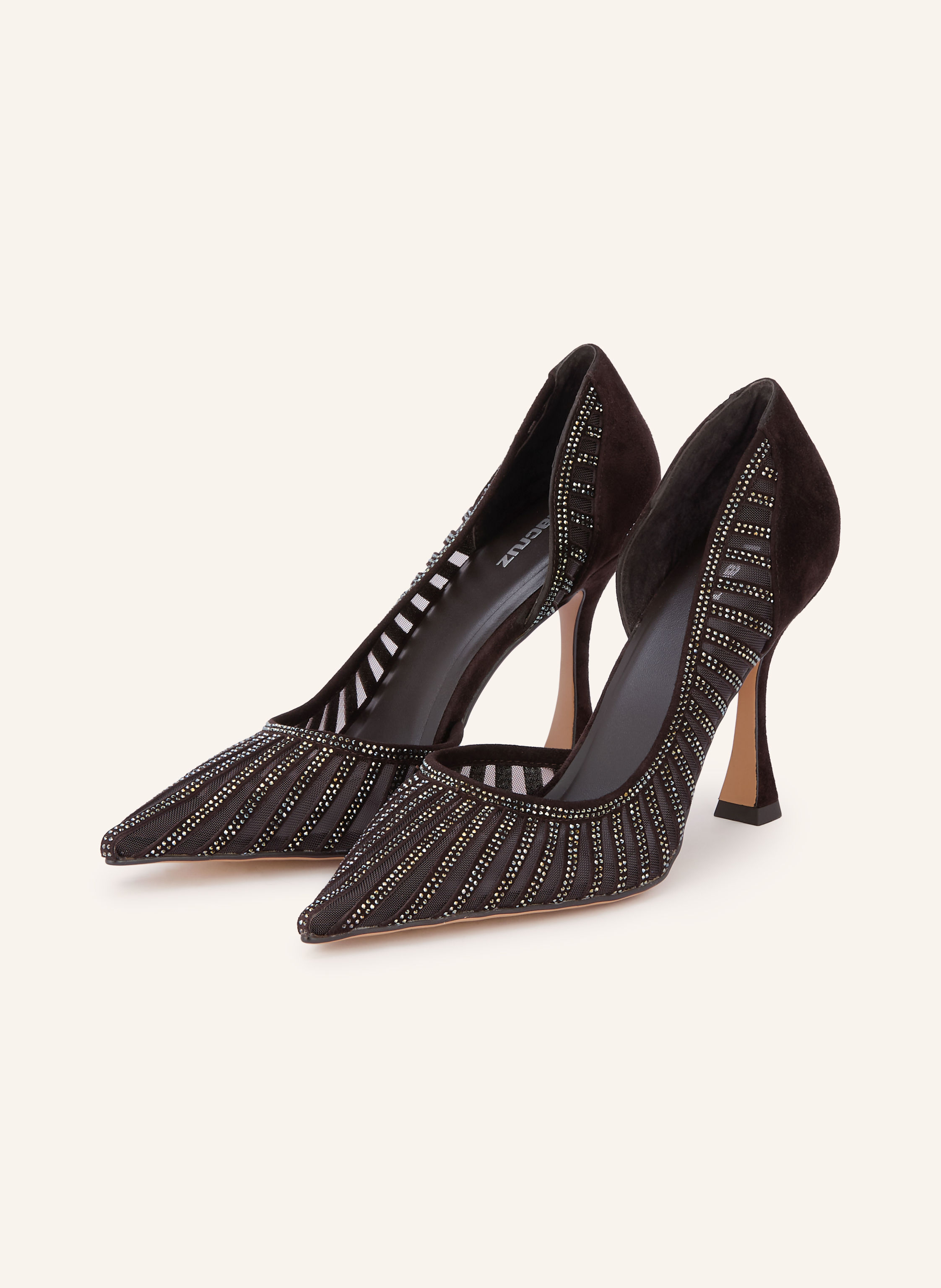 Lola Cruz Pumps mit Schmucksteinen
