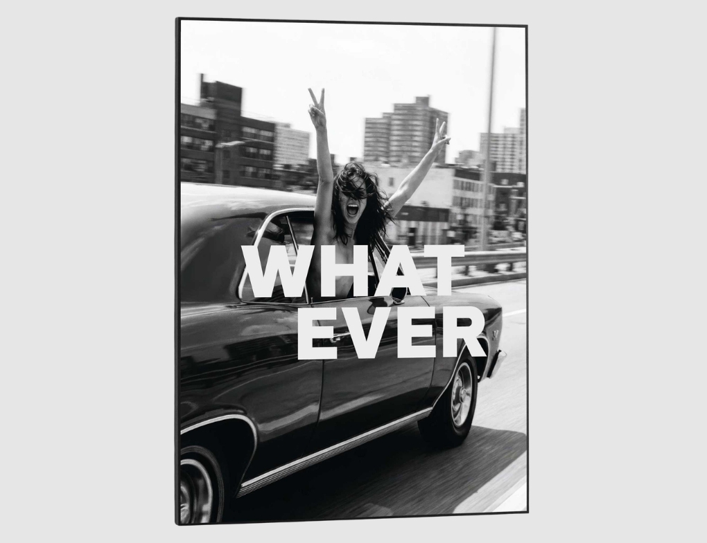 Bild Slim Frame Black What Ever 50x70cm