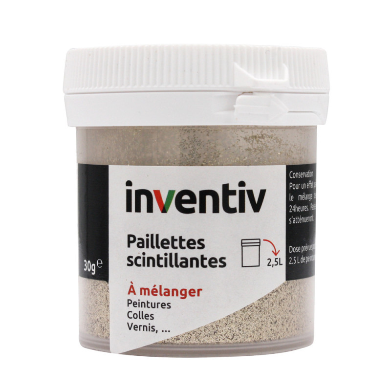 Paillettes scintillantes sable 30 g INVENTIV