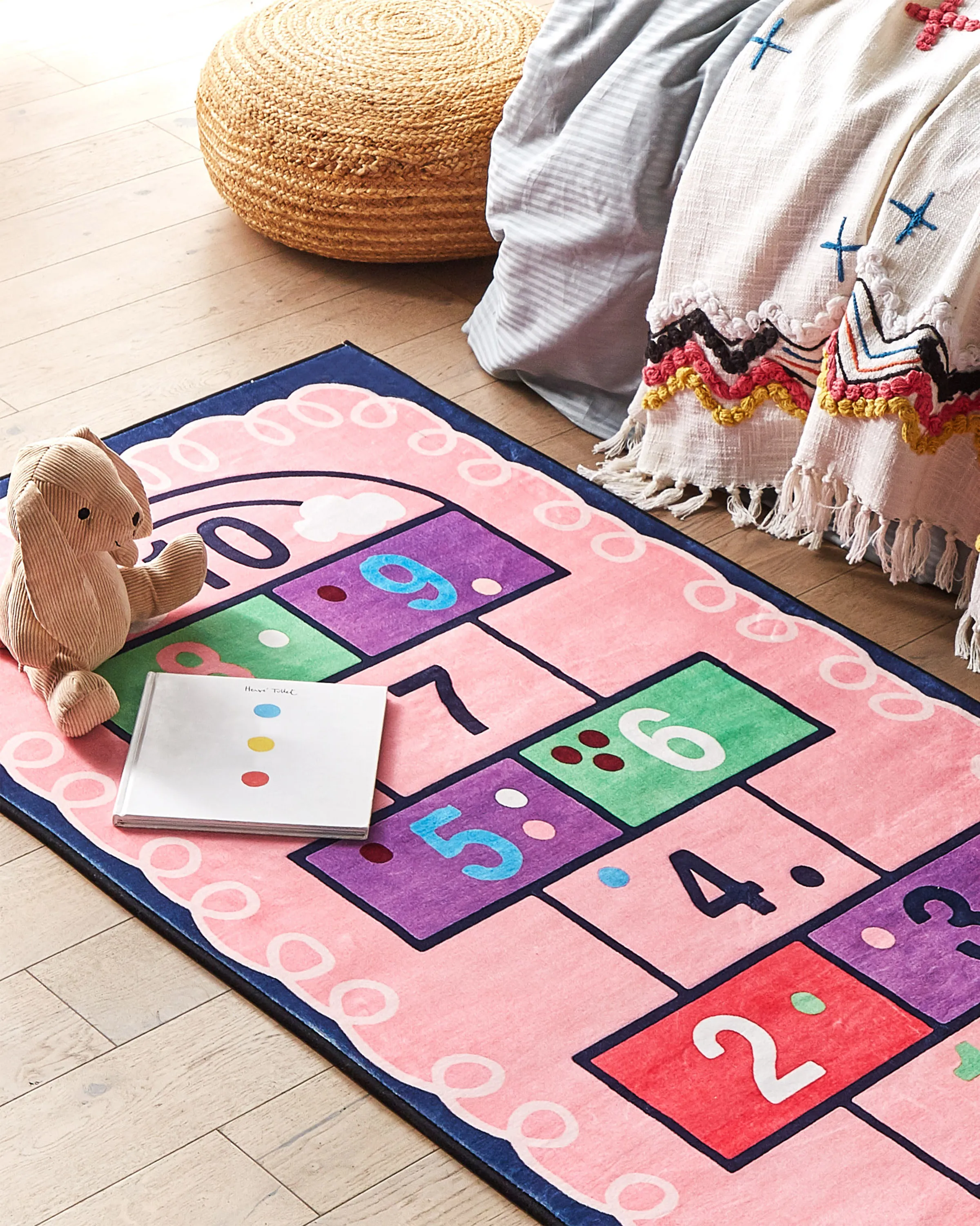 Kids Rug HONAZ Pink 80 x 150 cm